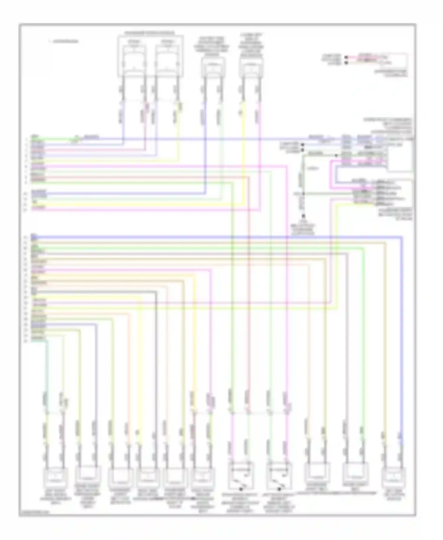 Focus Ford III (2011-2015): Supplemental restraints circuit, except electric (2 of 2)