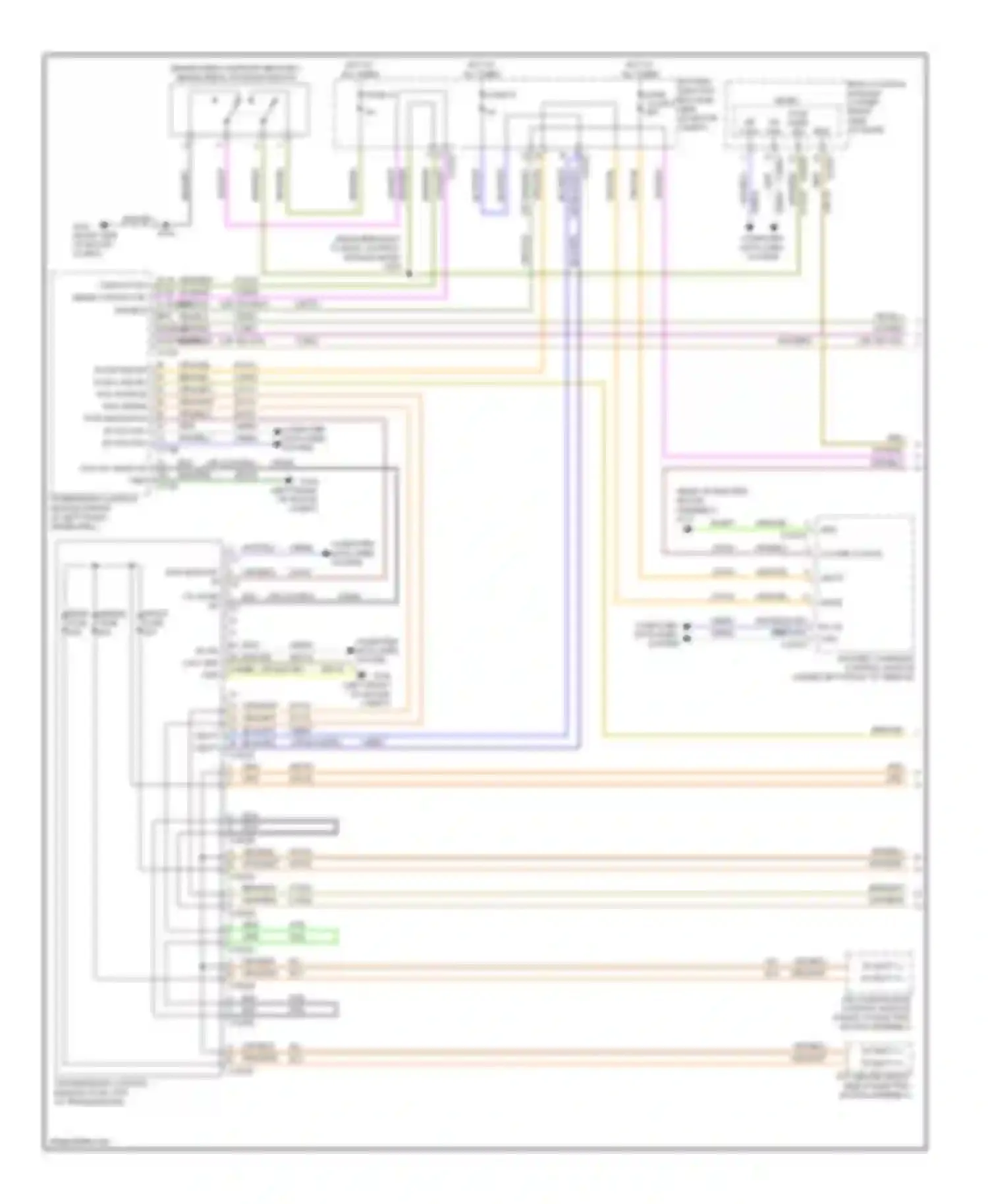 Focus Ford III (2011-2015): Transmission circuit, electric (1 of 2)