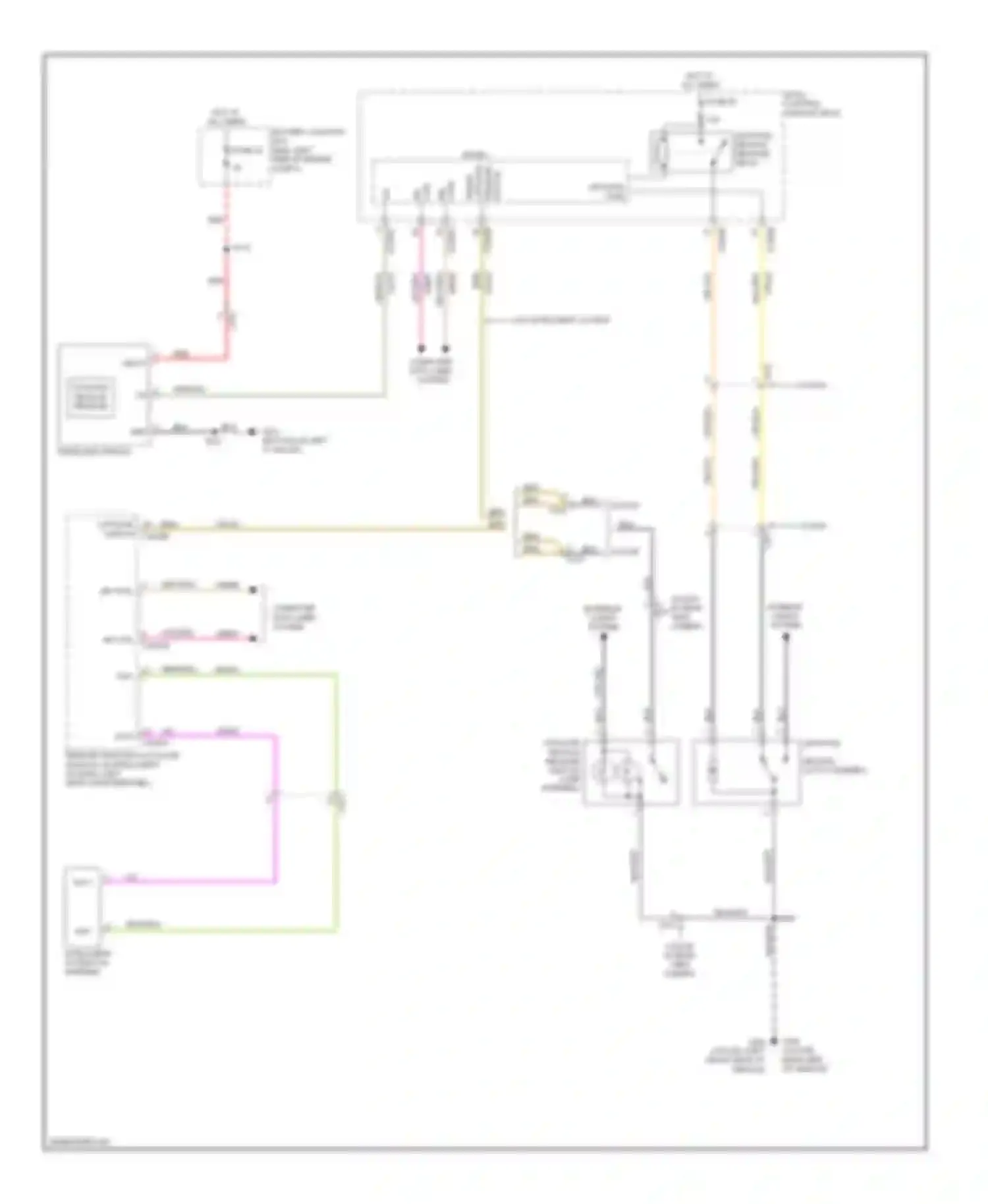 Focus Ford III (2011-2015): Trunk release circuit, except electric