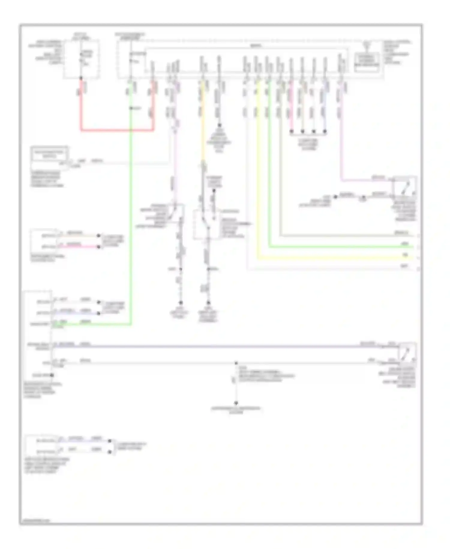 Focus Ford III (2011-2015): Warning systems circuit, electric (1 of 2)