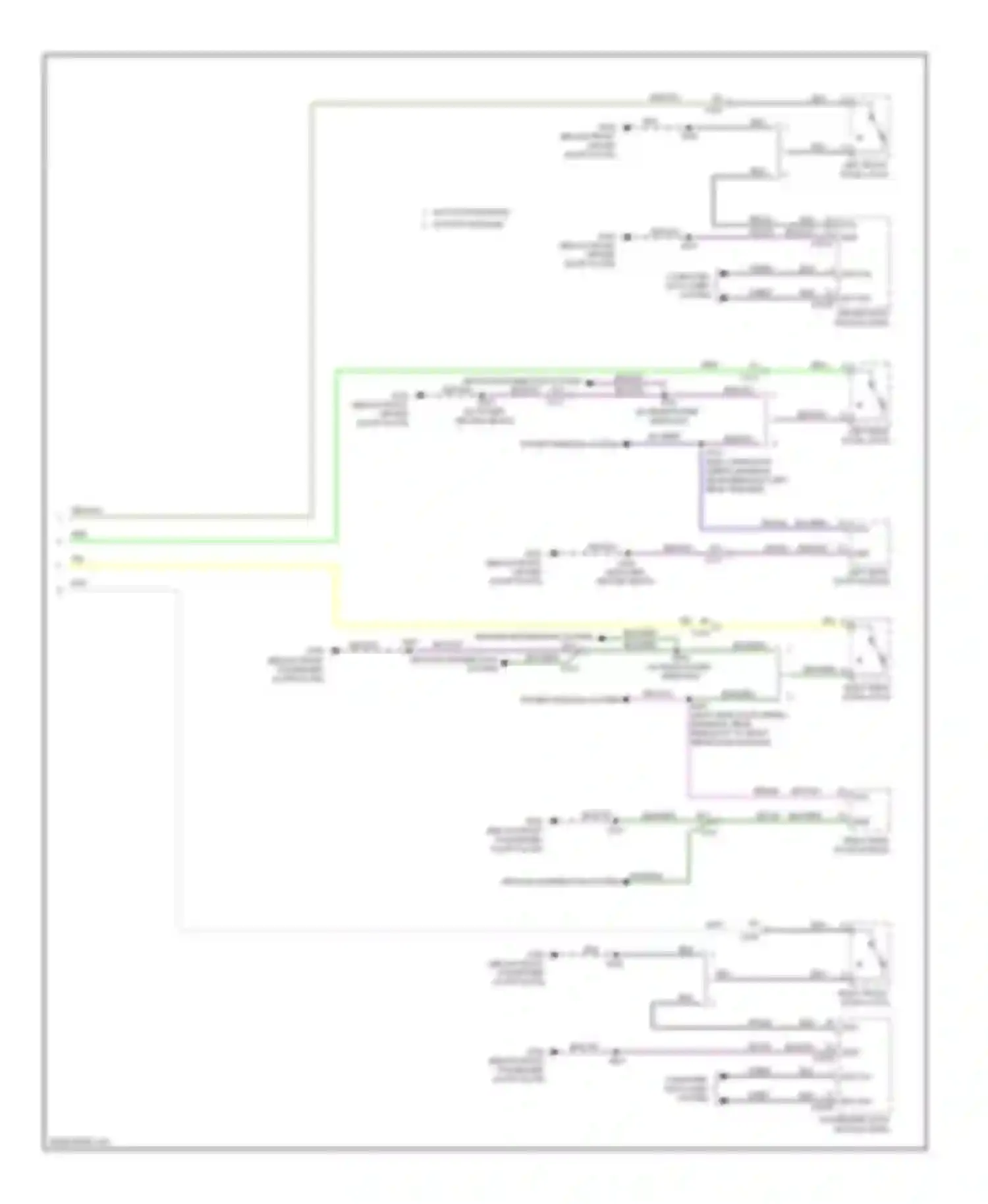 Focus Ford III (2011-2015): Warning systems circuit, except electric (2 of 2)