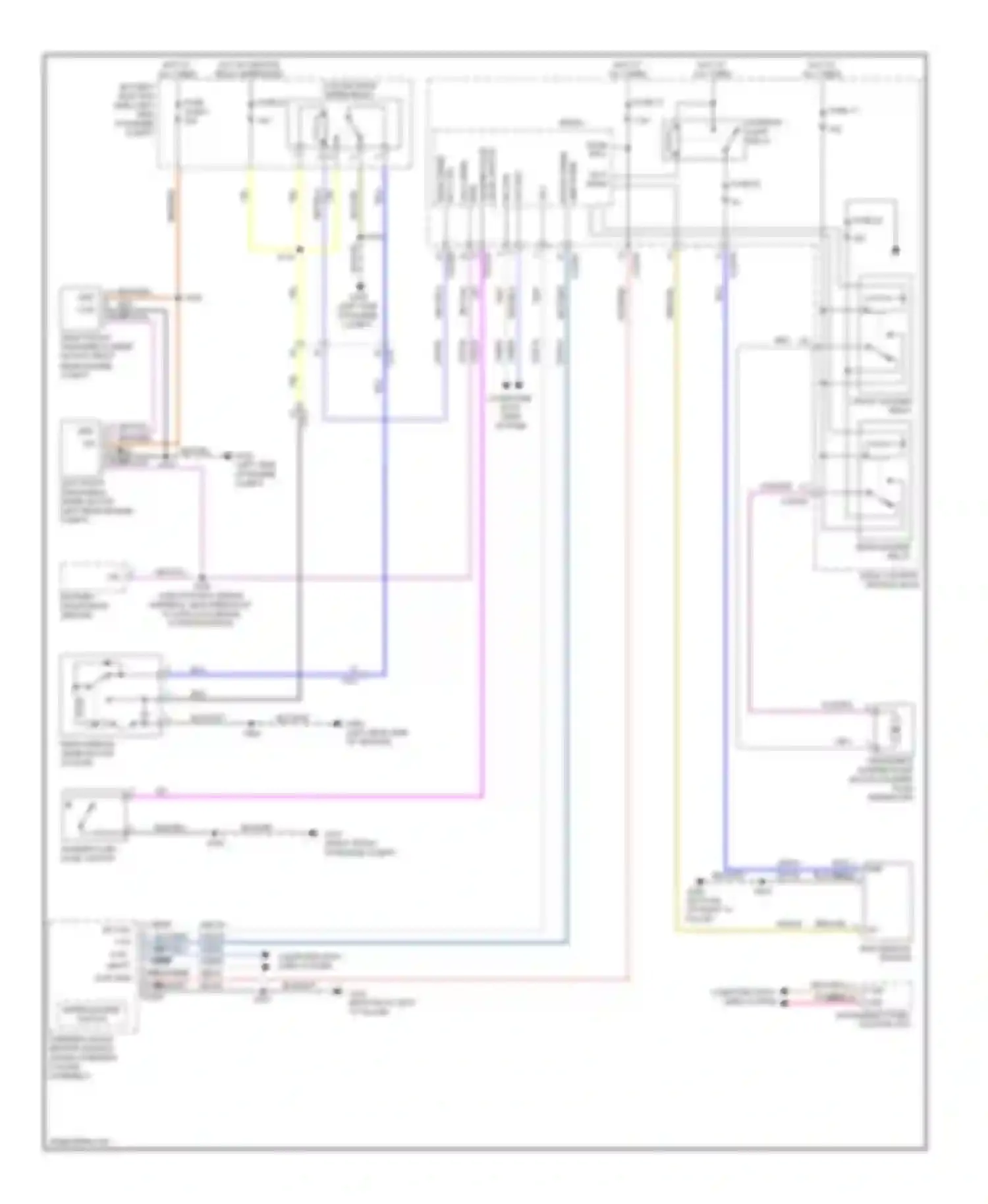 Focus Ford III (2011-2015): Wiper/washer circuit, except electric