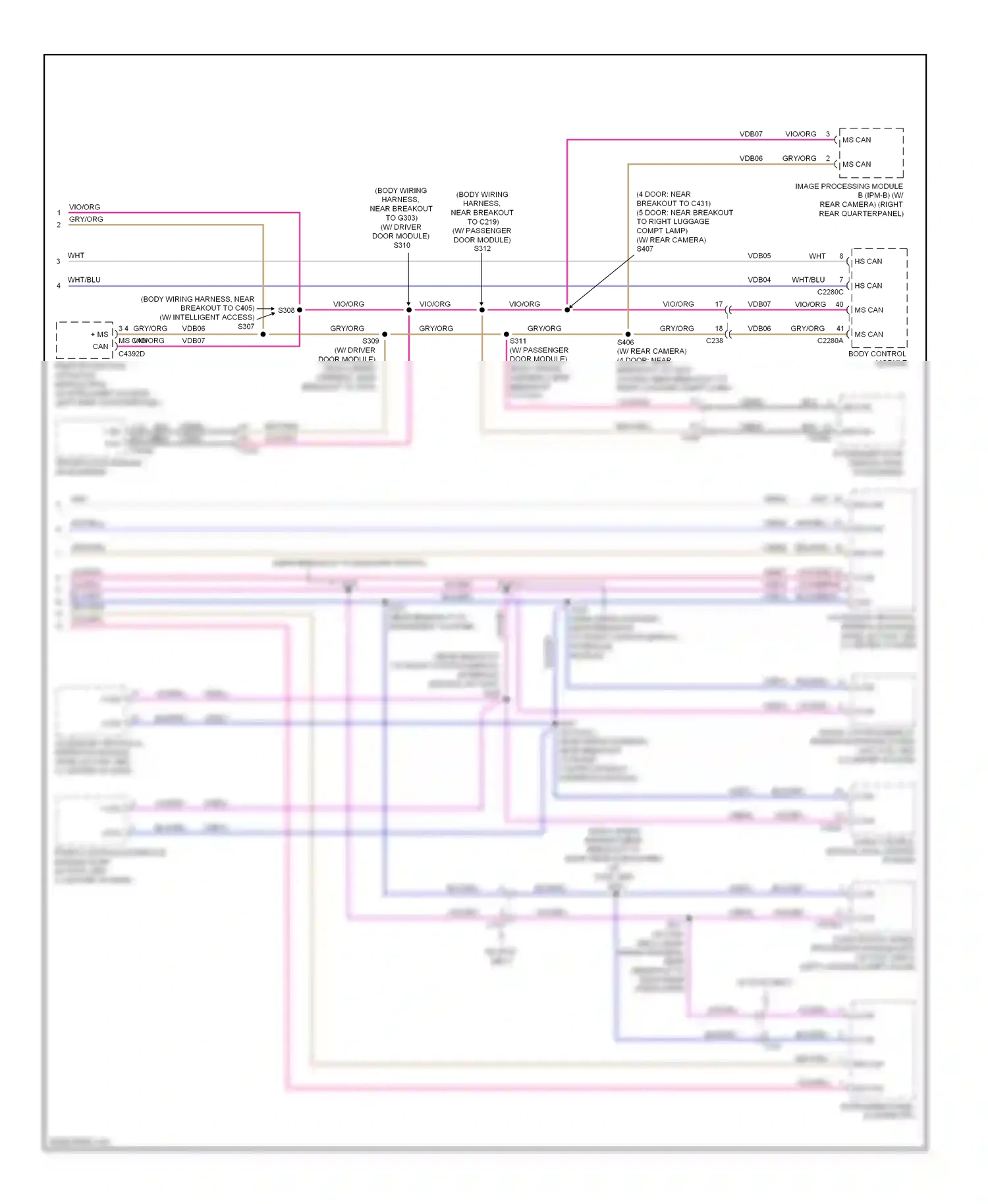 Ford Focus III (2011-2015) accessory protocol interface module (apim) (w/ sync gen 1) (center of dash) wiring diagram  (1 of 1)