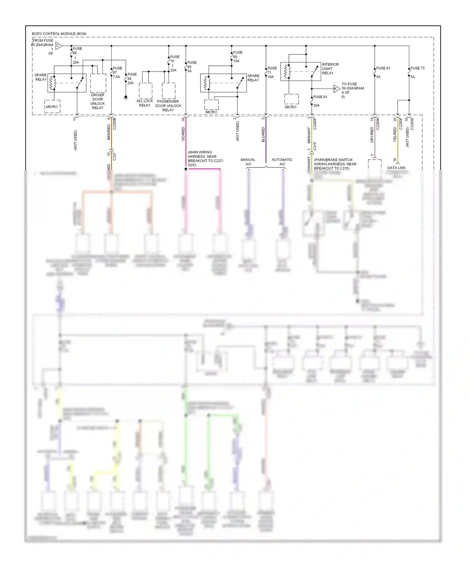 Ford Focus III (2011-2015) accessory protocol interface module (apim) wiring diagram  (3 of 3)