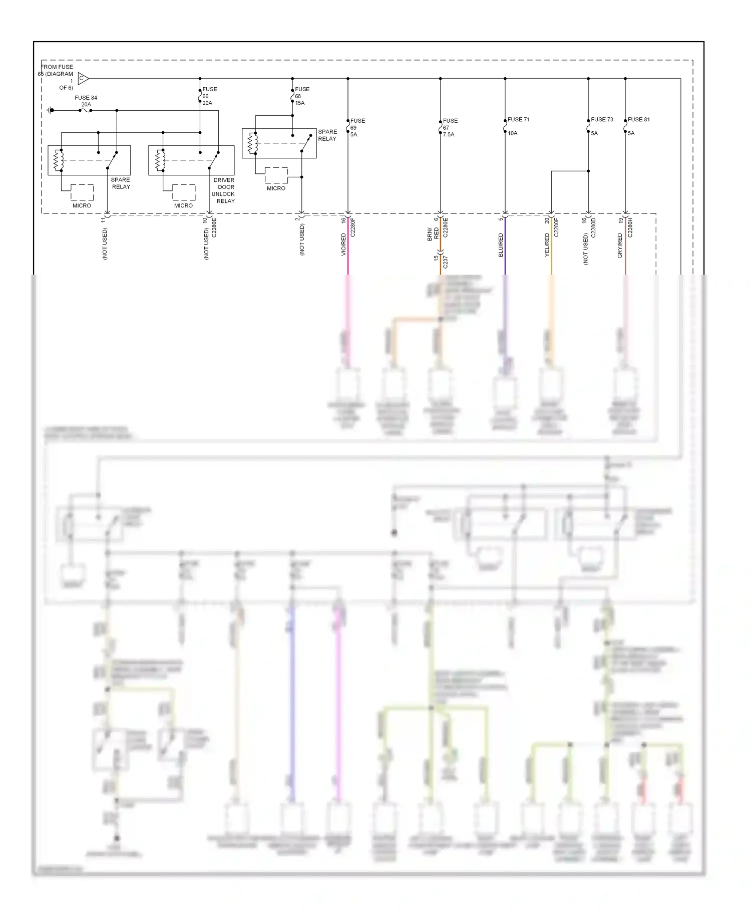 Ford Focus III (2011-2015) accessory protocol interface module (apim) wiring diagram  (2 of 3)