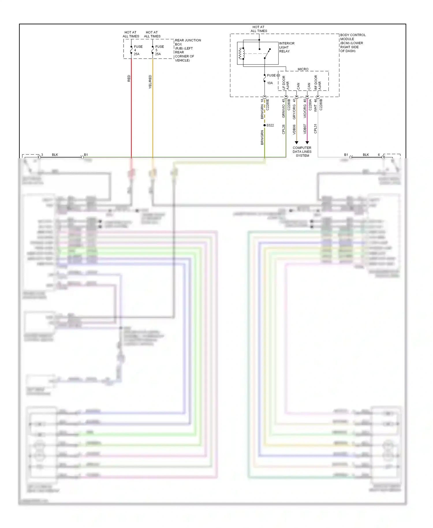 Ford Focus III (2011-2015) blk/vio wiring diagram  (34 of 47)