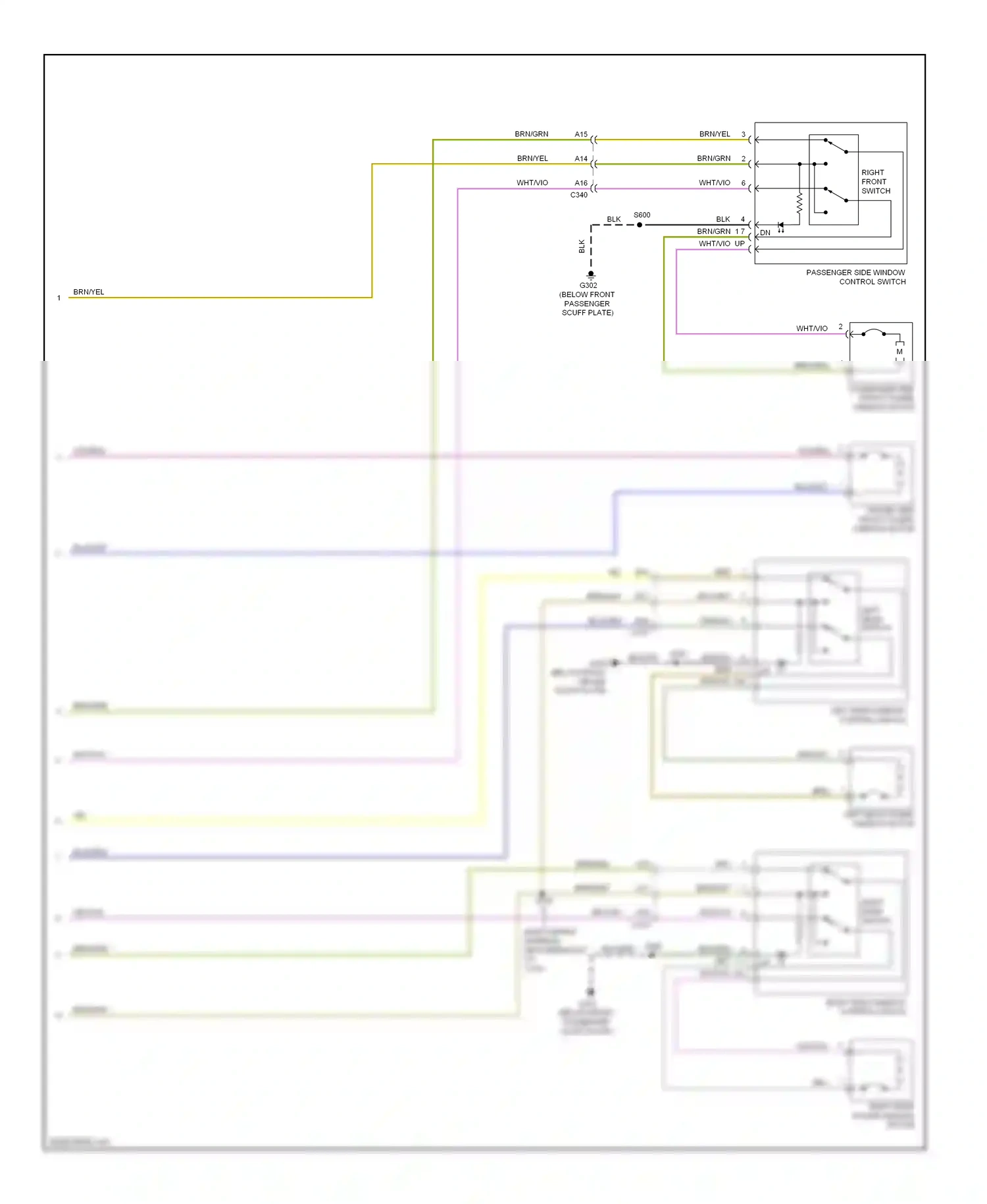 Ford Focus III (2011-2015) blk/vio wiring diagram  (43 of 47)
