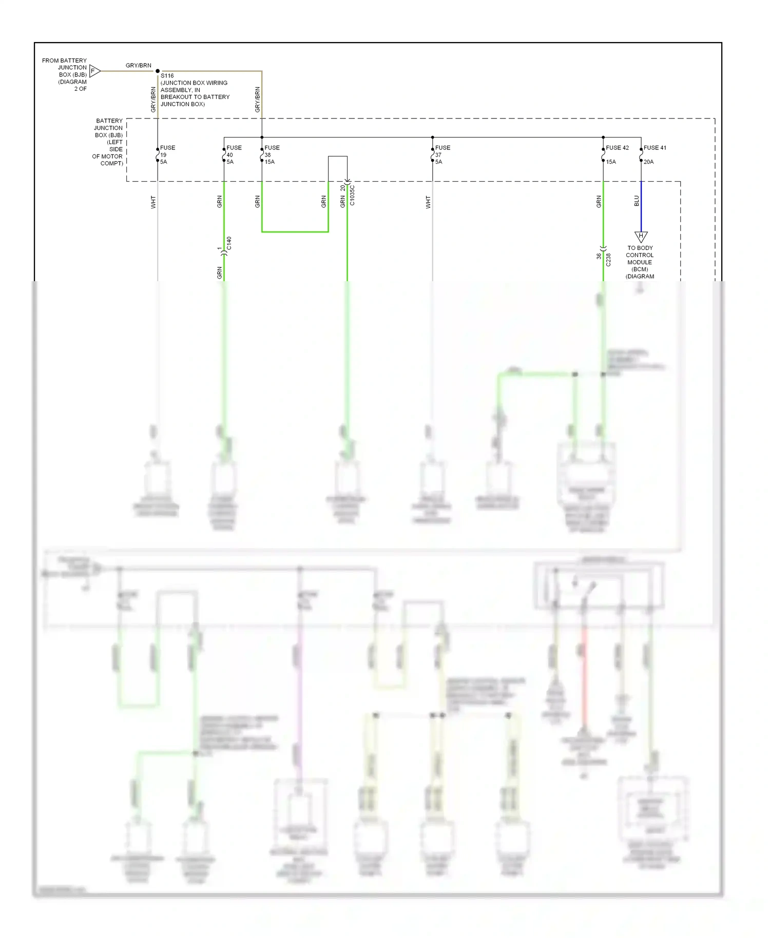 Wiring diagram blk/yel for Ford Focus III (2011-2015) (28 of 38)