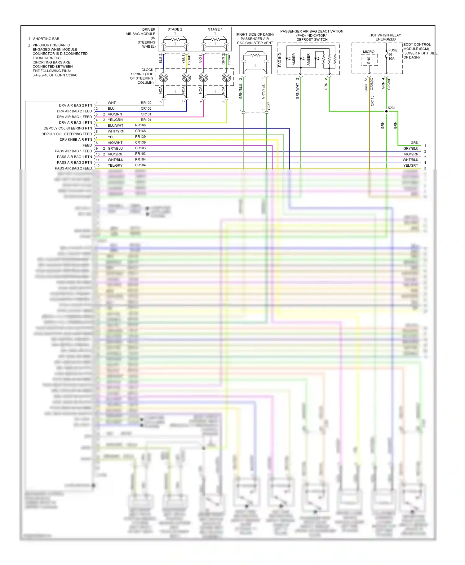Wiring diagram blu/wht for Ford Focus III (2011-2015) (53 of 63)