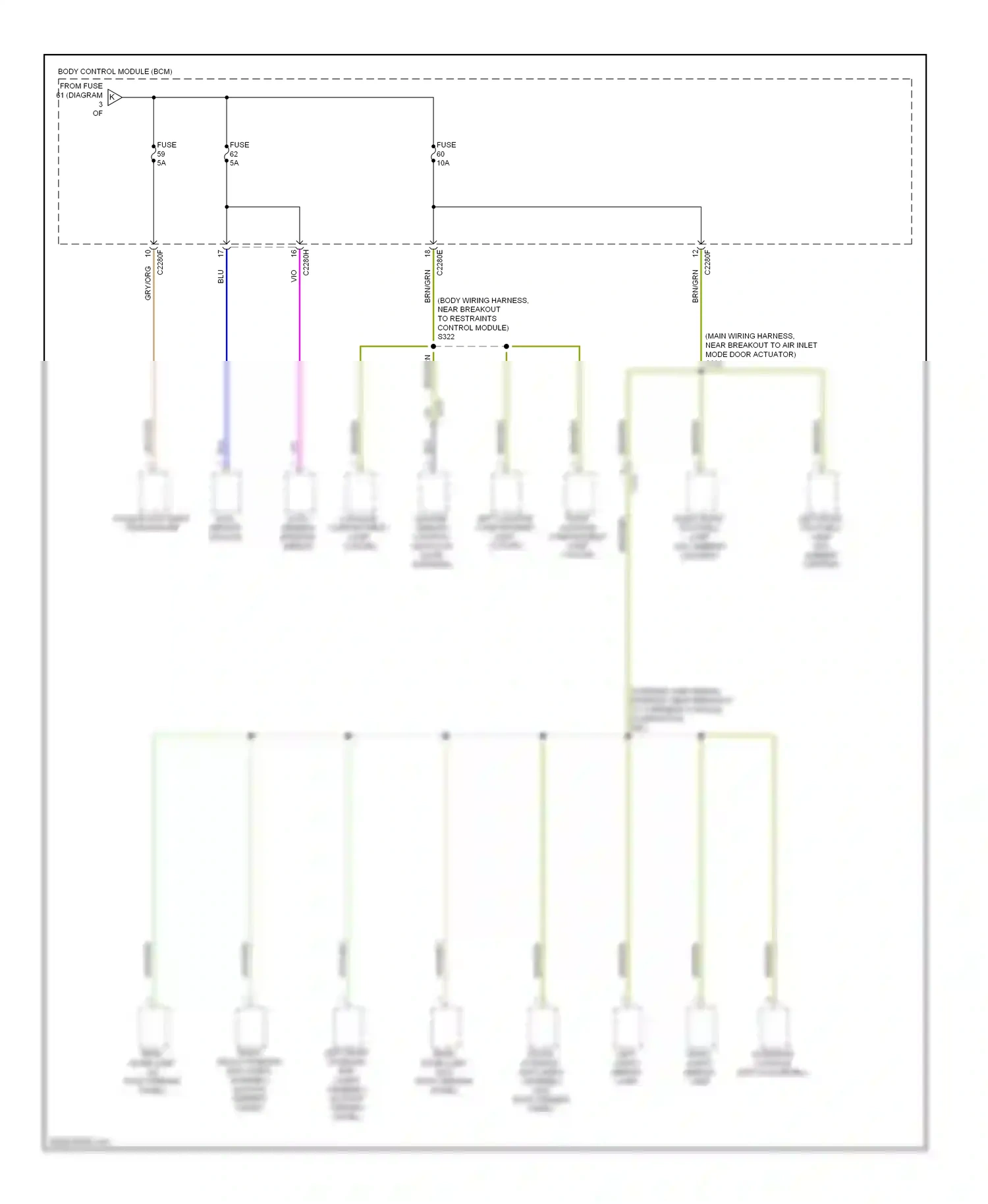 Wiring diagram brn/grn for Ford Focus III (2011-2015) (42 of 63)