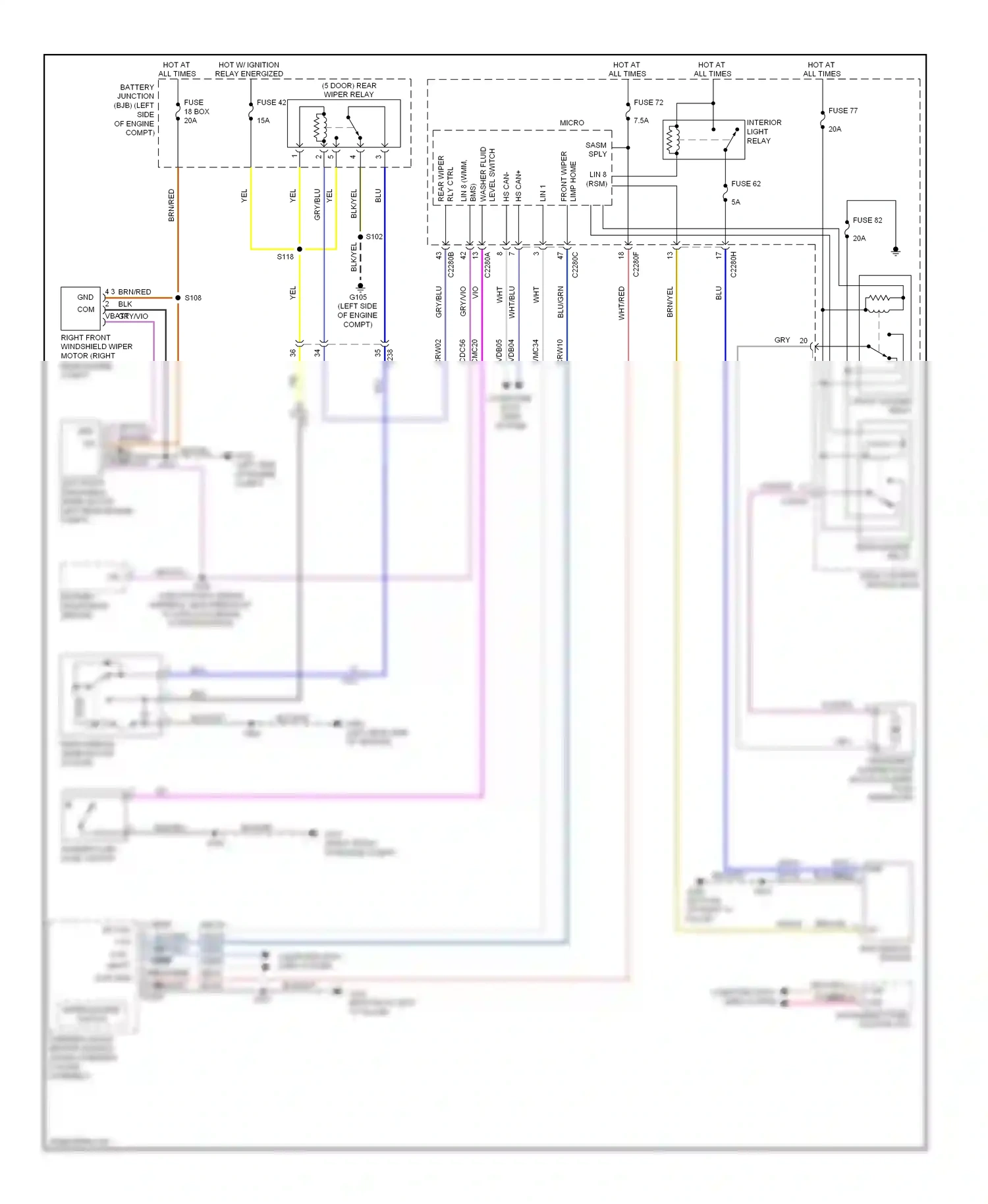 Wiring diagram brn/red for Ford Focus III (2011-2015) (47 of 47)