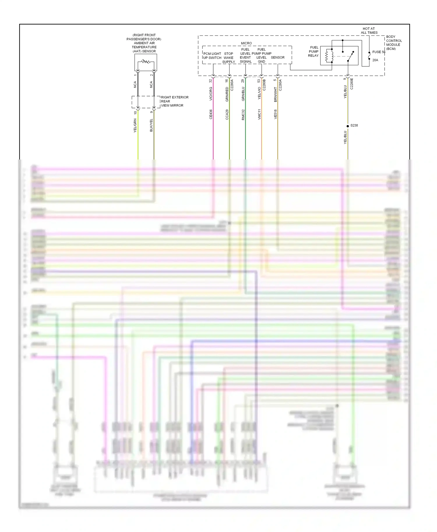 Wiring diagram brn/vio for Ford Focus III (2011-2015) (7 of 16)