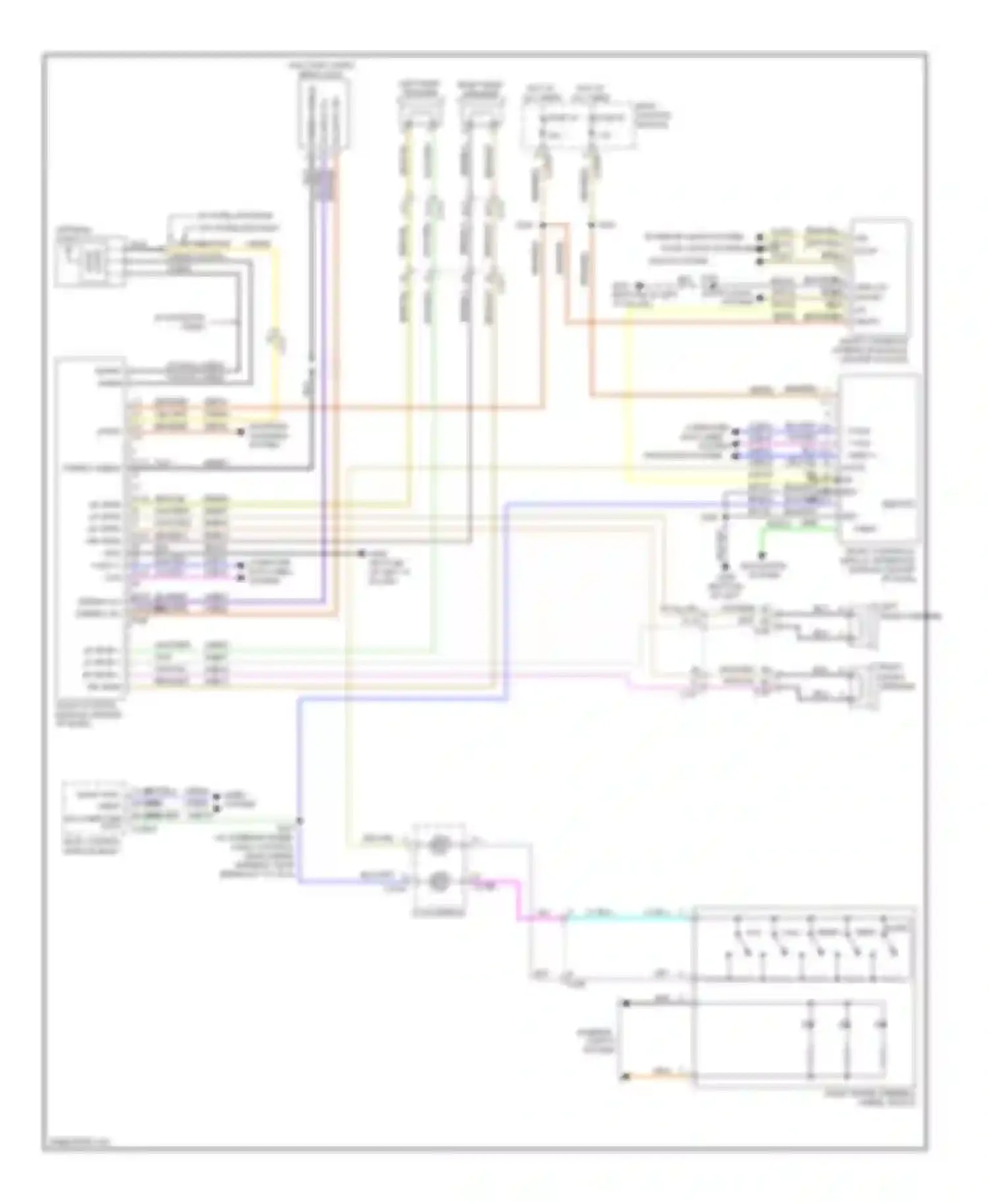 Wiring diagram door locks system for Ford Focus III (2011-2015) (1 of 6)