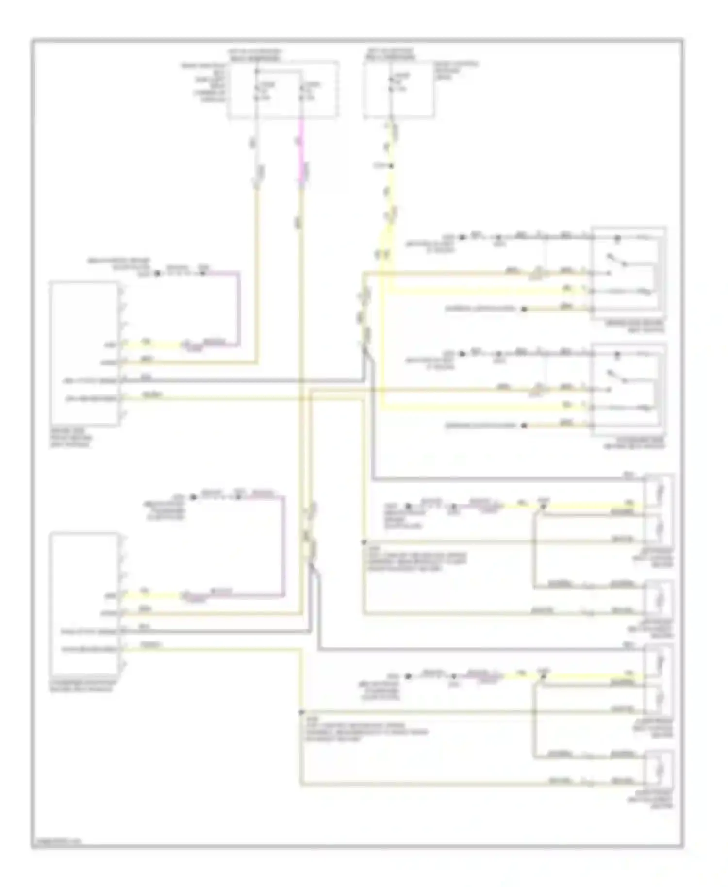 Wiring diagram driver side front heated seat module for Ford Focus III (2011-2015) (1 of 2)