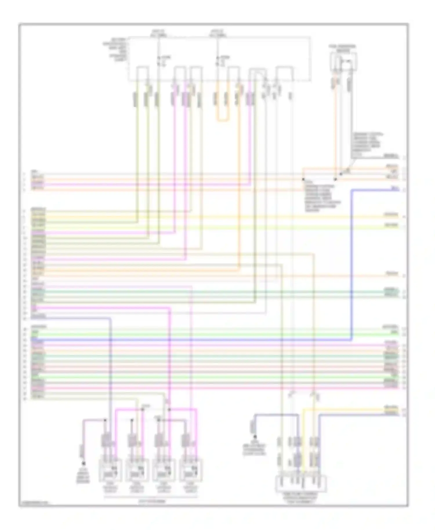 Wiring diagram (engine control sensor, fuel charge wiring for Ford Focus III (2011-2015) (1 of 2)