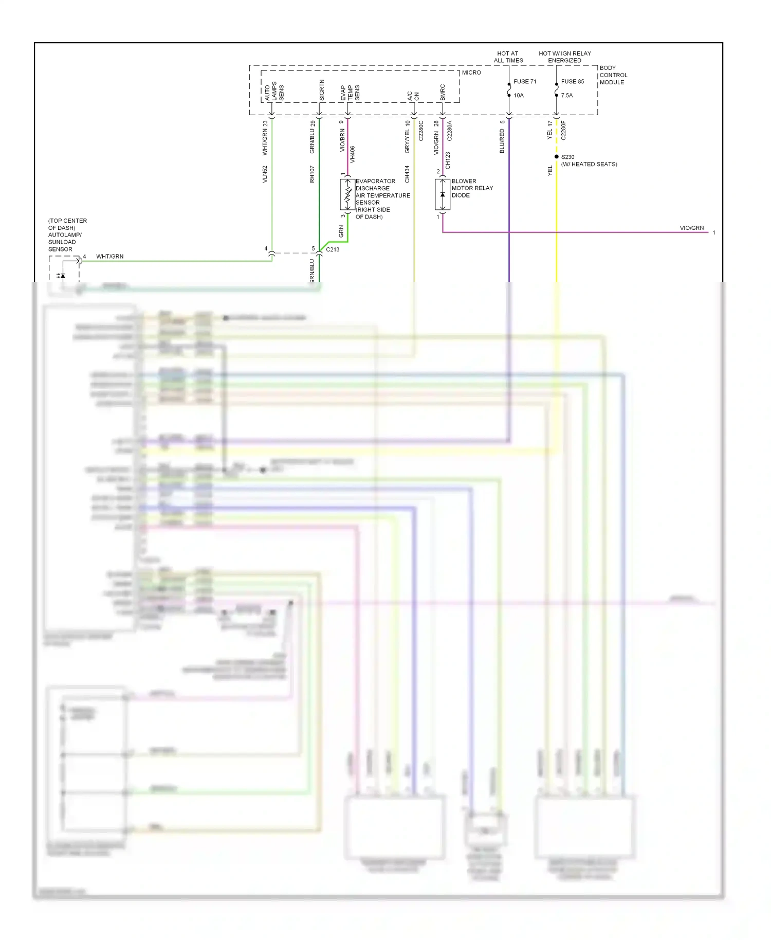 Wiring diagram grn/brn for Ford Focus III (2011-2015) (9 of 49)