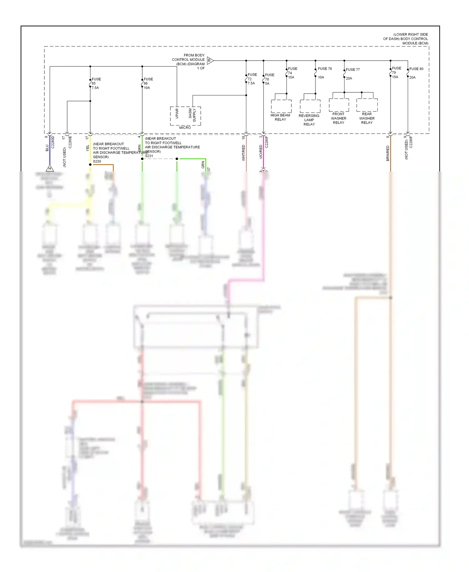 Wiring diagram gry/blu for Ford Focus III (2011-2015) (15 of 38)