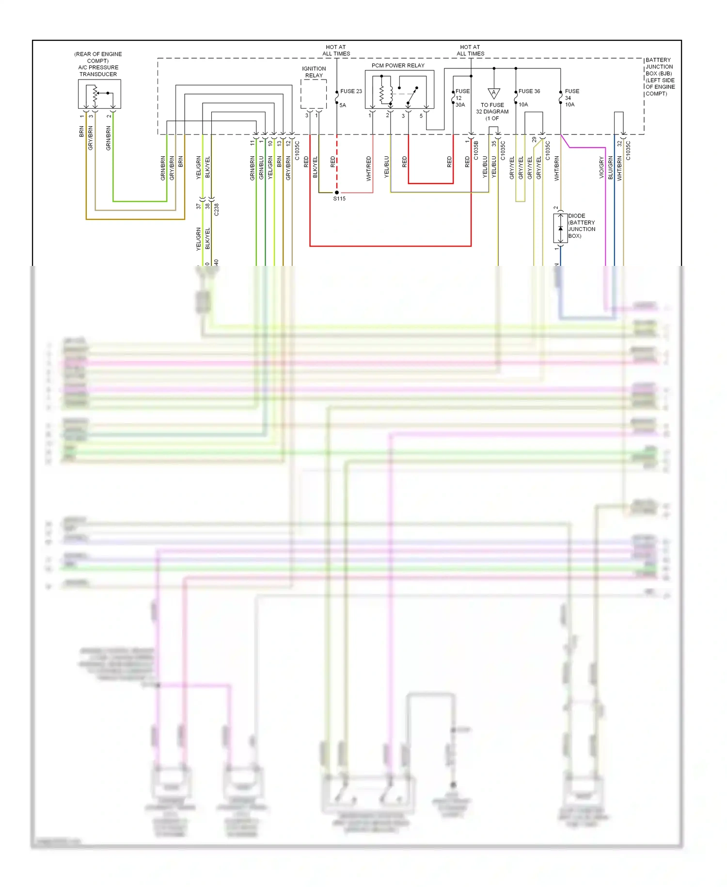 Wiring diagram gry/yel for Ford Focus III (2011-2015) (8 of 42)