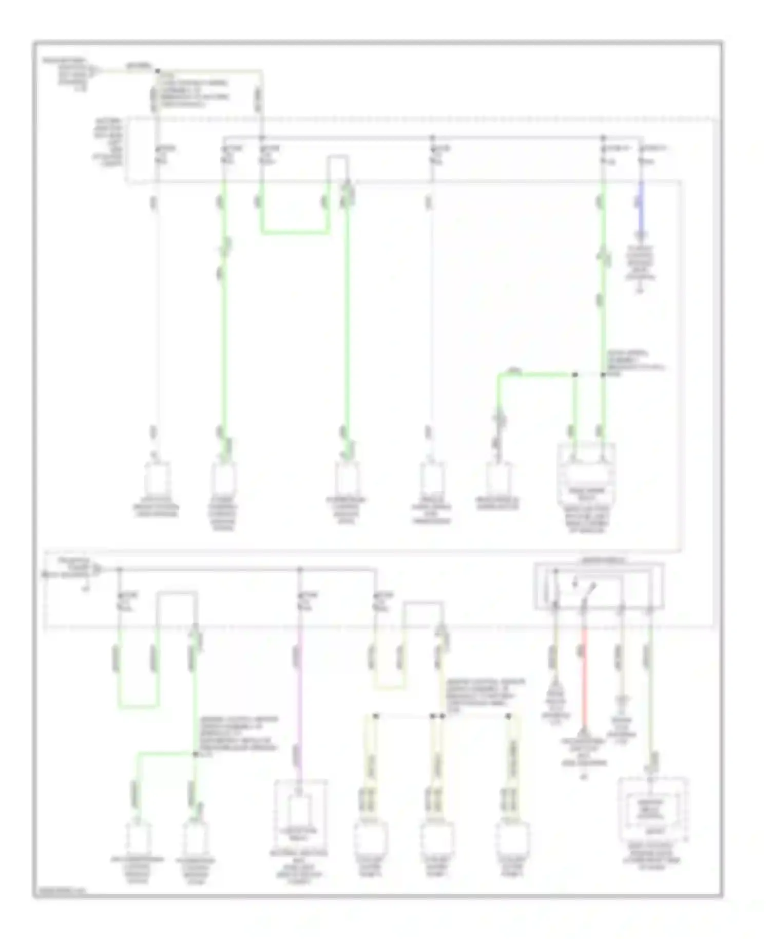 Wiring diagram ignition relay for Ford Focus III (2011-2015) (1 of 3)