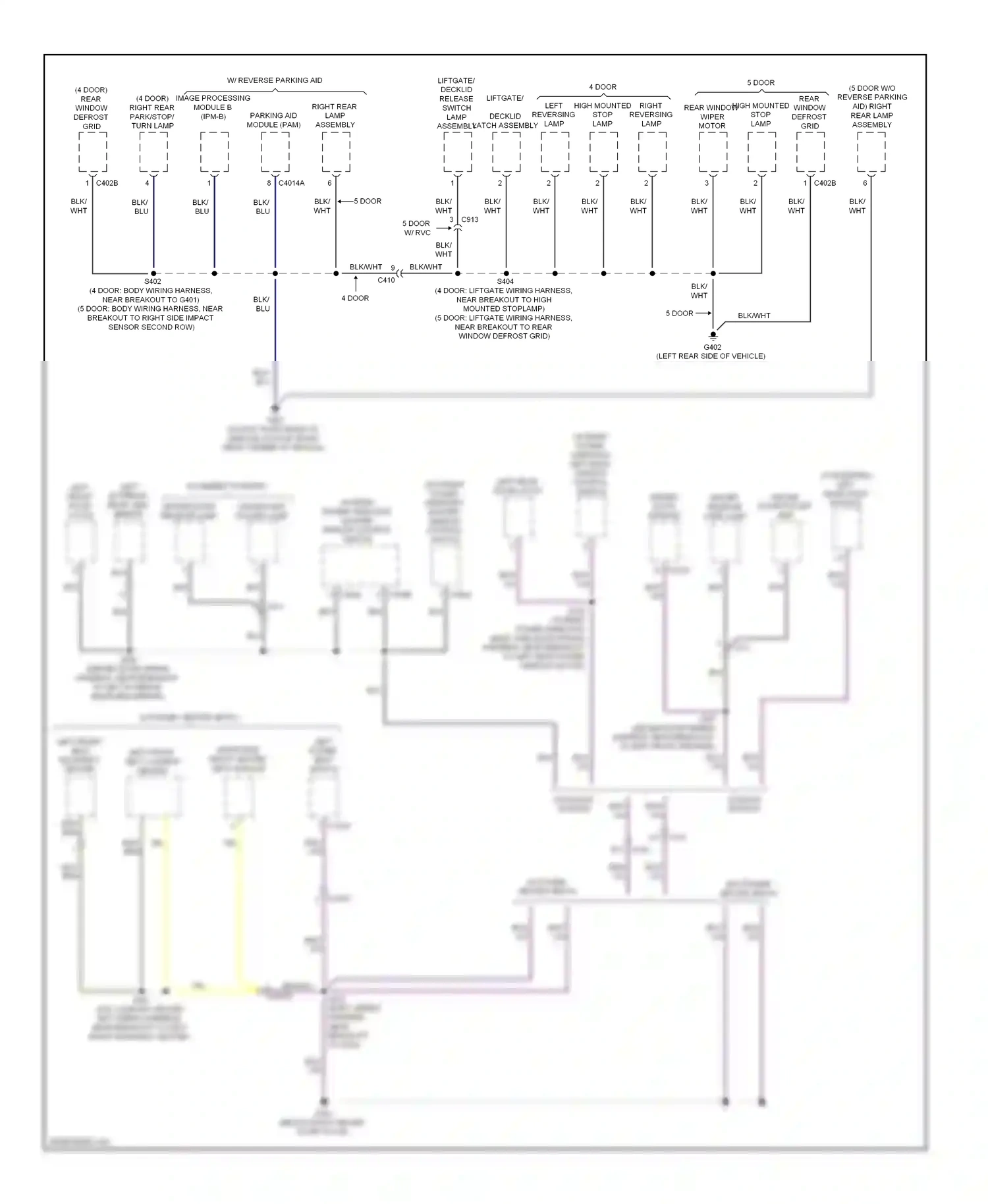 Ford Focus III (2011-2015) left wiring diagram  (1 of 4)