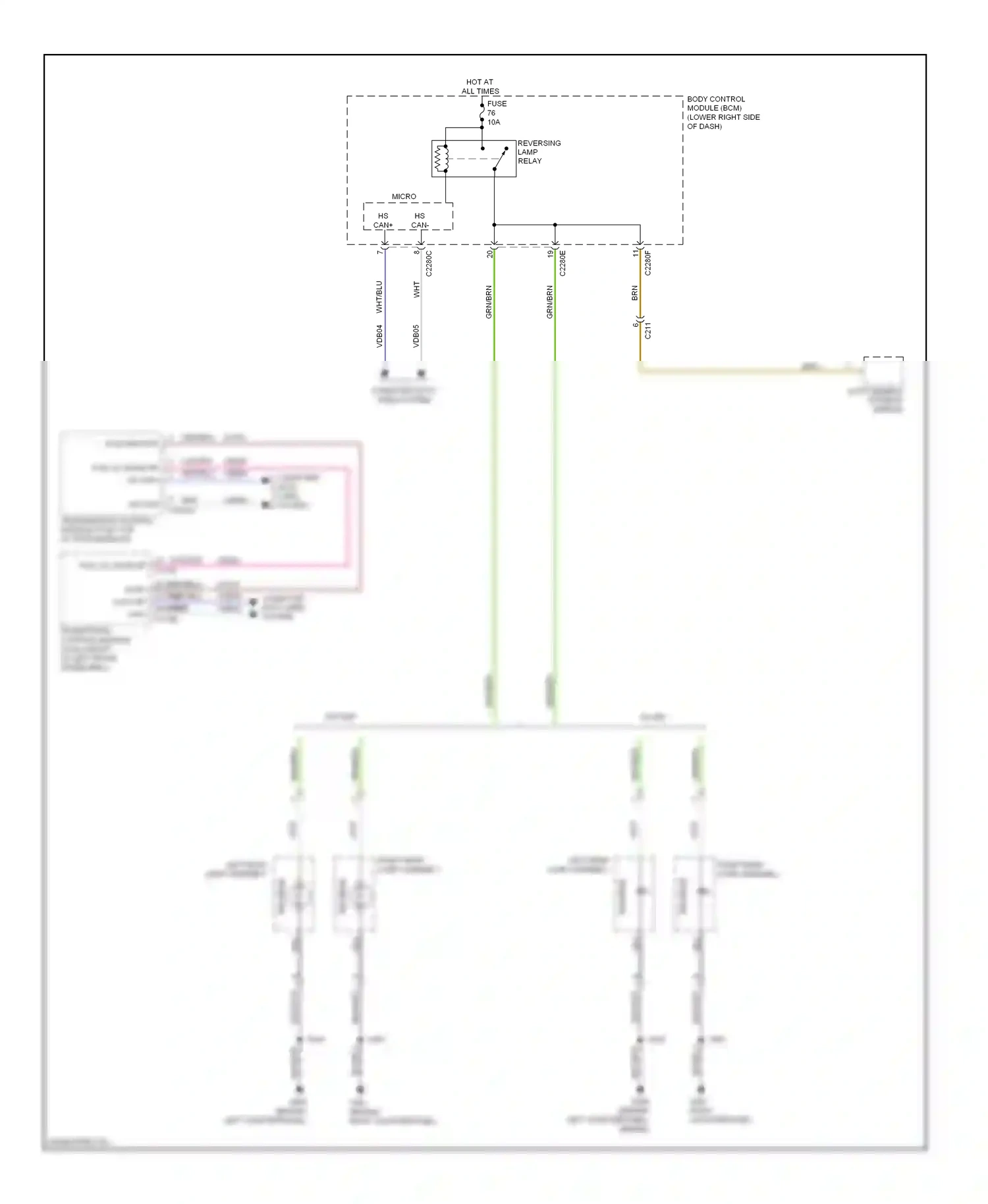 Wiring diagram org/blu for Ford Focus III (2011-2015) (1 of 8)