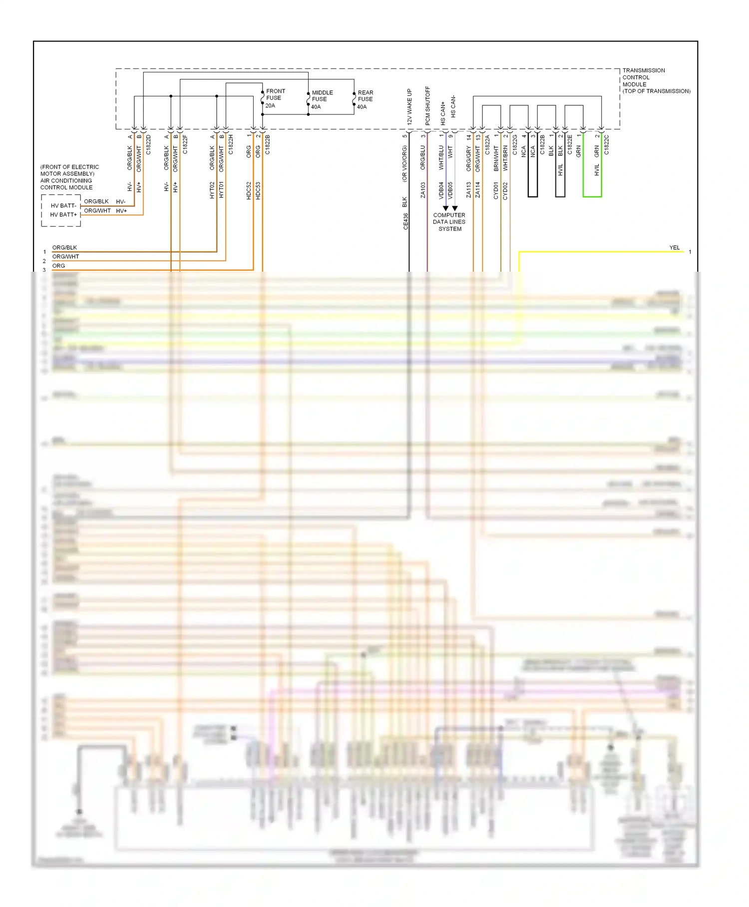 Wiring diagram org/blu for Ford Focus III (2011-2015) (6 of 8)