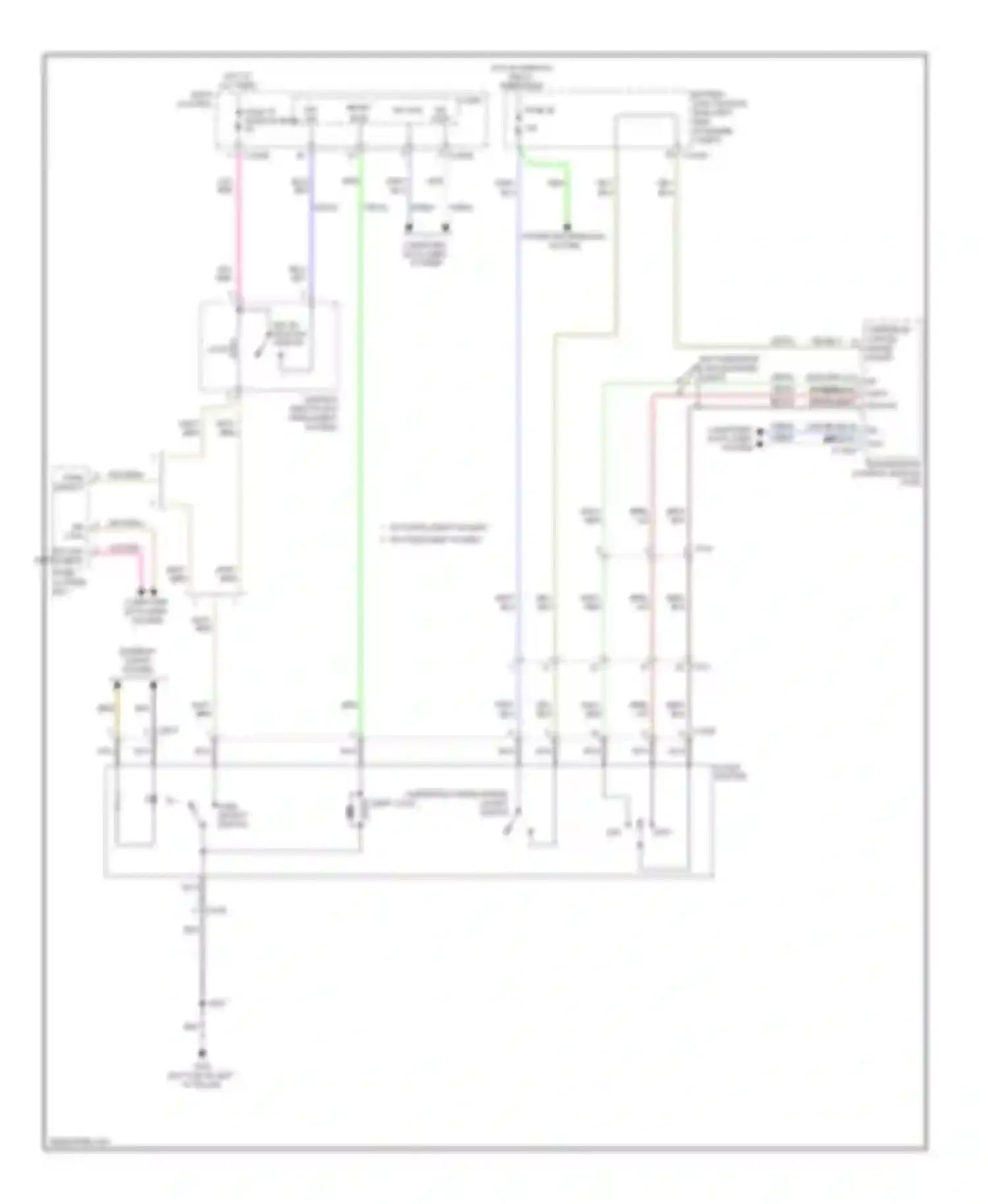 Wiring diagram park detect for Ford Focus III (2011-2015) (2 of 2)