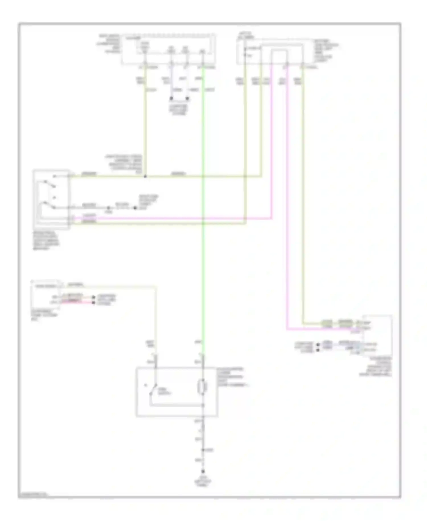 Wiring diagram park switch for Ford Focus III (2011-2015) (1 of 1)