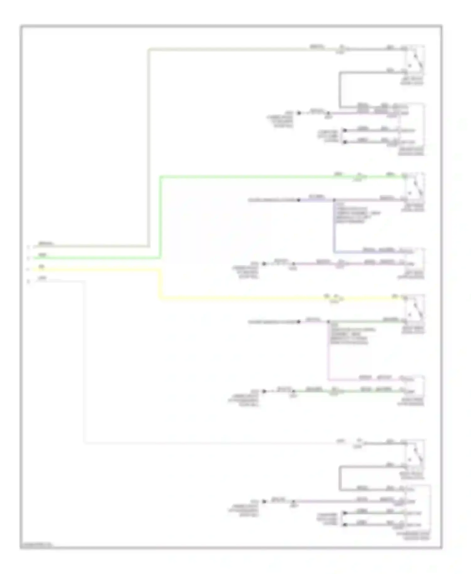 Wiring diagram power windows system for Ford Focus III (2011-2015) (15 of 16)