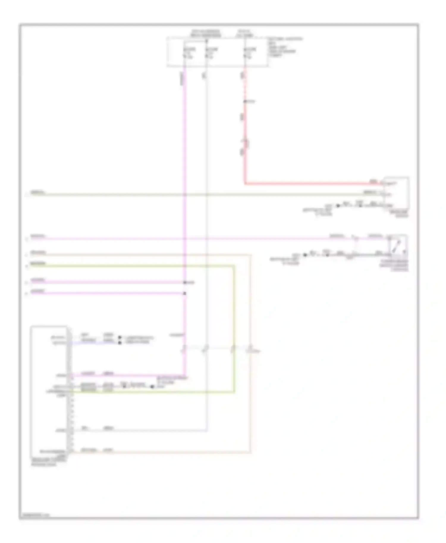 Wiring diagram rh cornering lamp for Ford Focus III (2011-2015) (1 of 1)