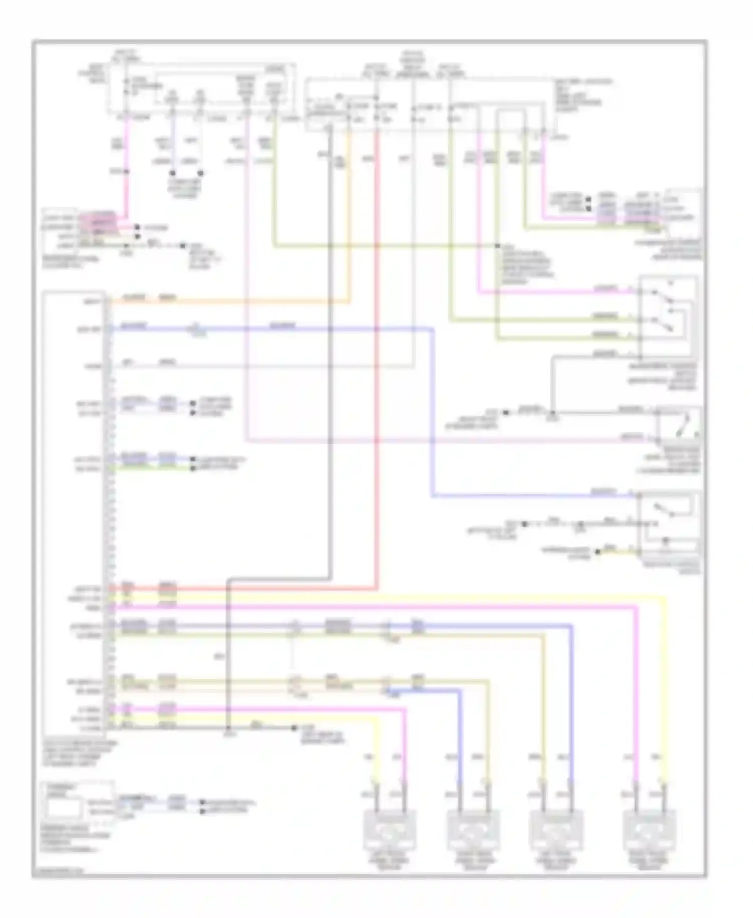 Wiring diagram steering angle sensor 4 5 hs can+ hs can- for Ford Focus III (2011-2015) (1 of 1)