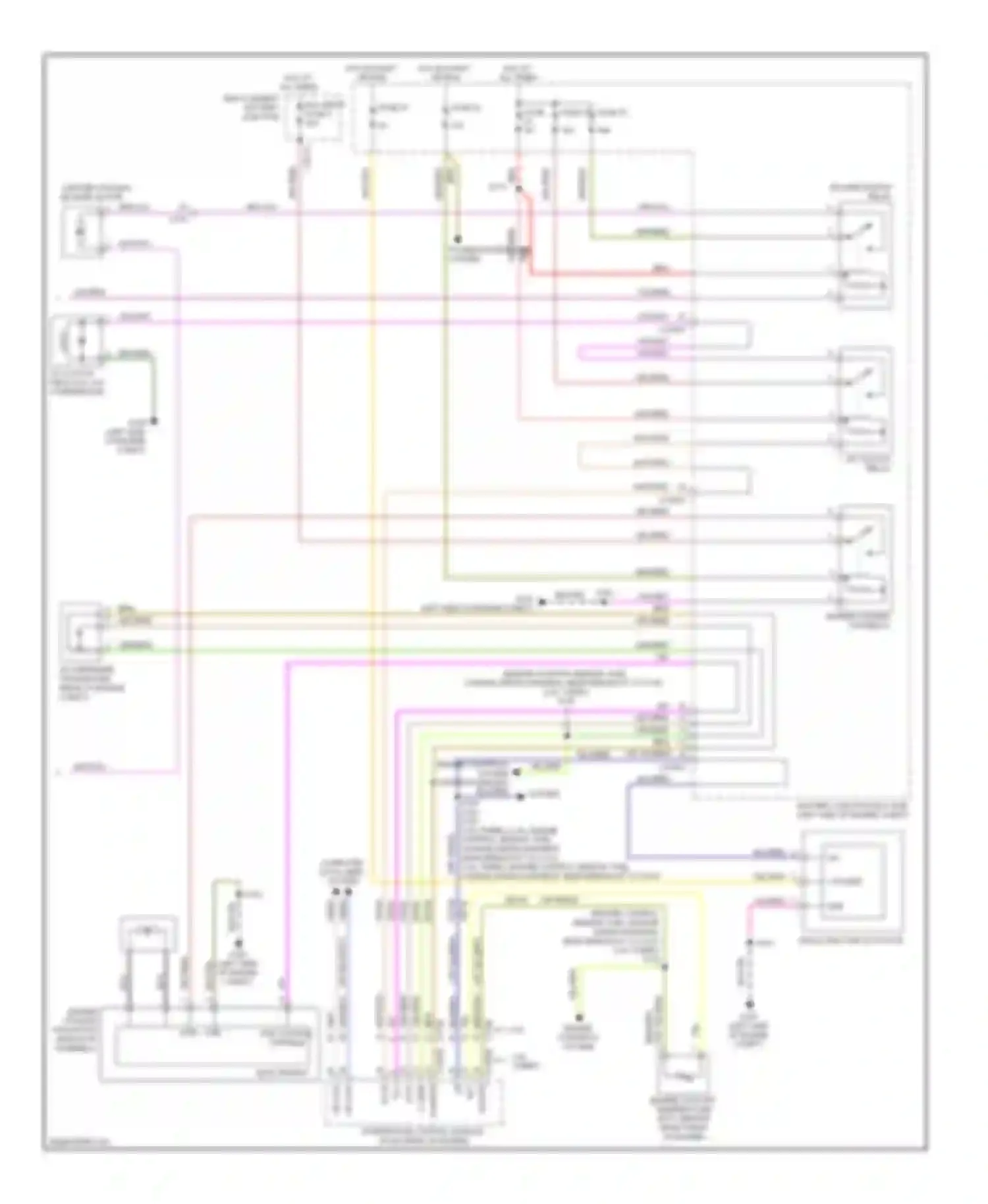 Wiring diagram v power for Ford Focus III (2011-2015) (2 of 2)