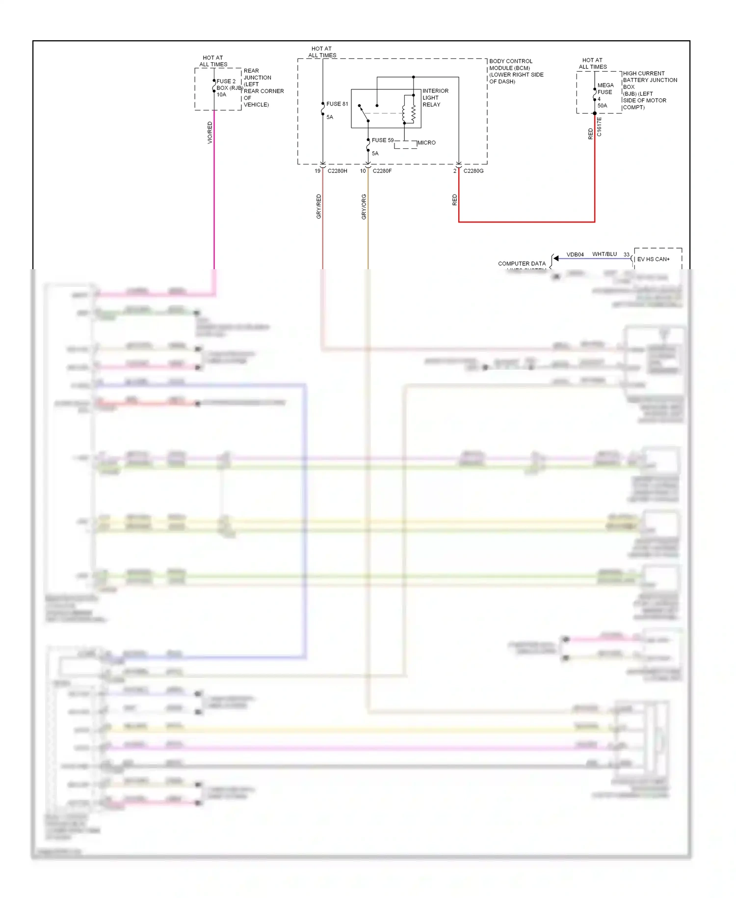Ford Focus III (2011-2015) vbatt wiring diagram  (15 of 42)