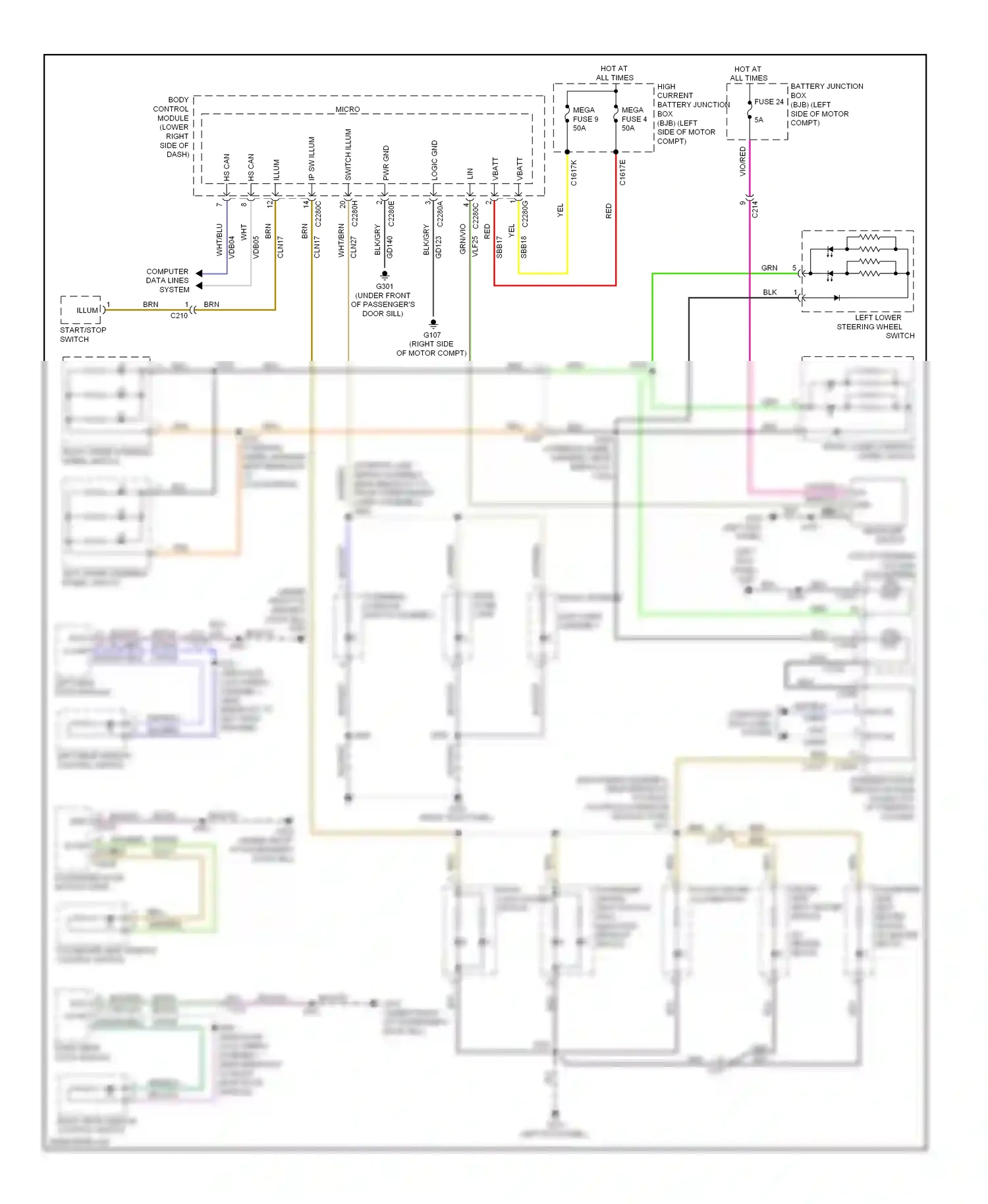 Ford Focus III (2011-2015) vbatt wiring diagram  (23 of 42)