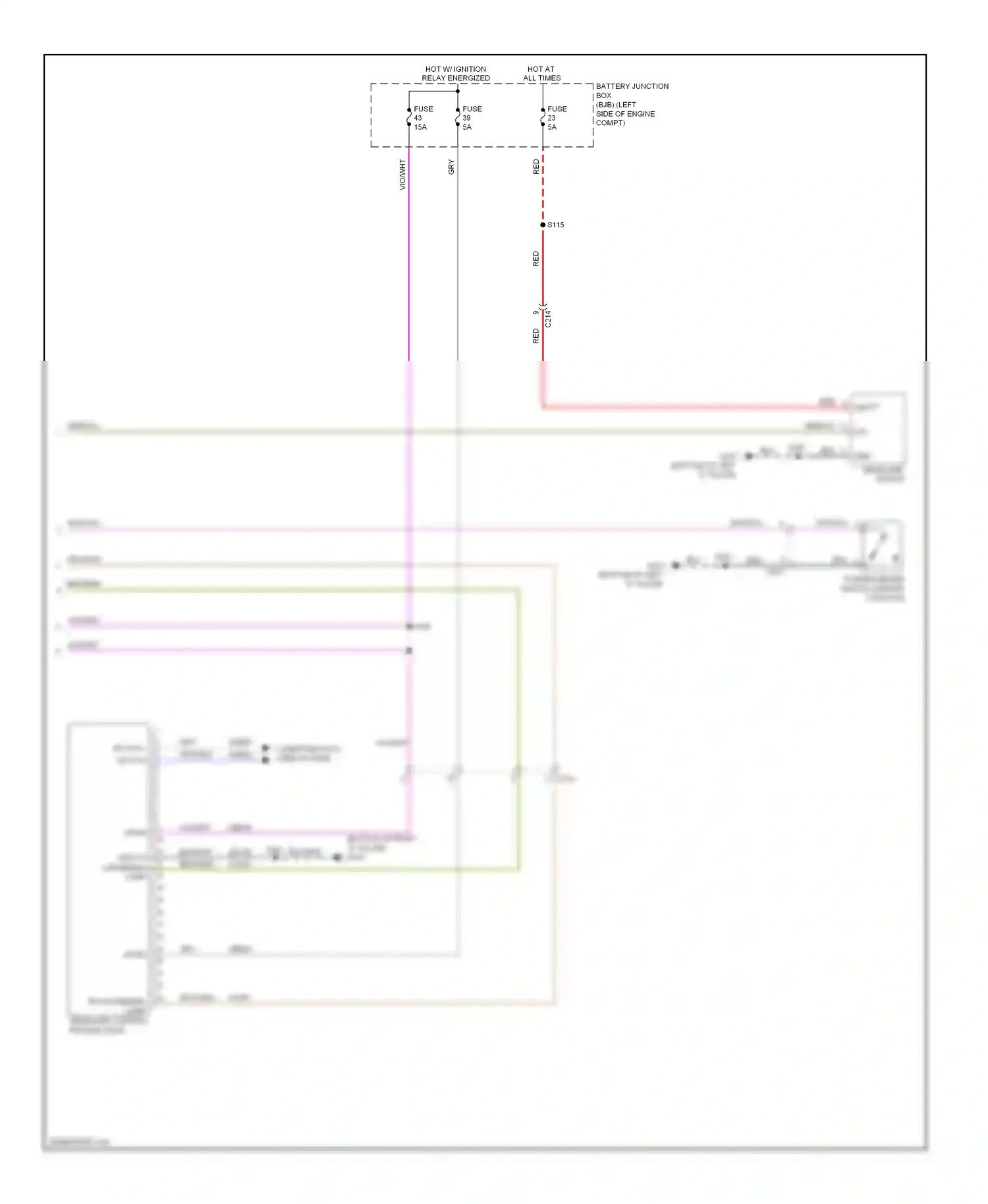 Ford Focus III (2011-2015) vbatt wiring diagram  (11 of 42)