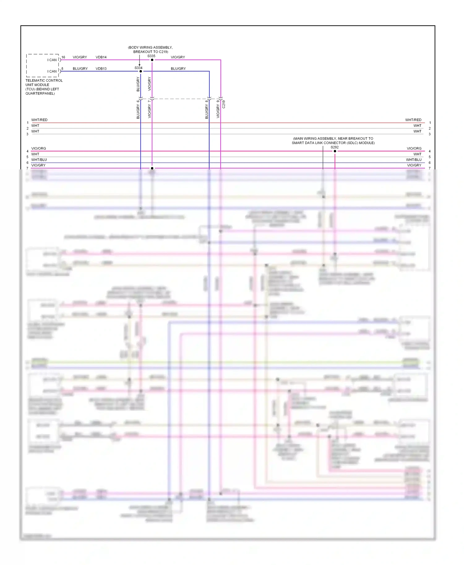 Wiring diagram vio for Ford Focus III (2011-2015) (14 of 91)