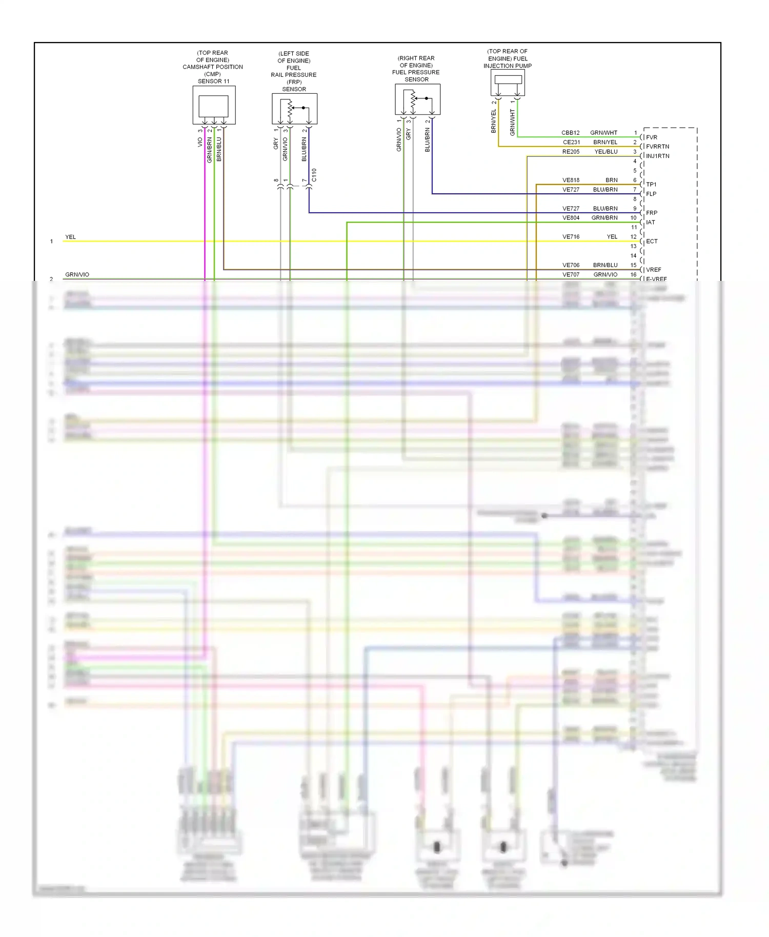 Wiring diagram vio/grn for Ford Focus III (2011-2015) (28 of 68)