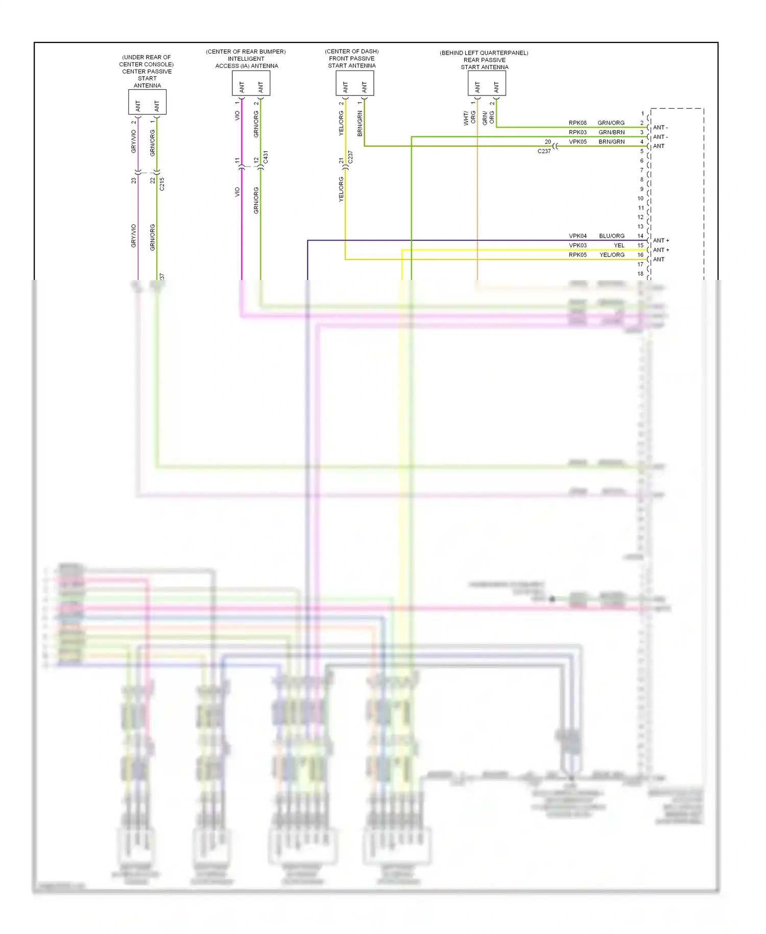 Wiring diagram vio/gry for Ford Focus III (2011-2015) (7 of 70)