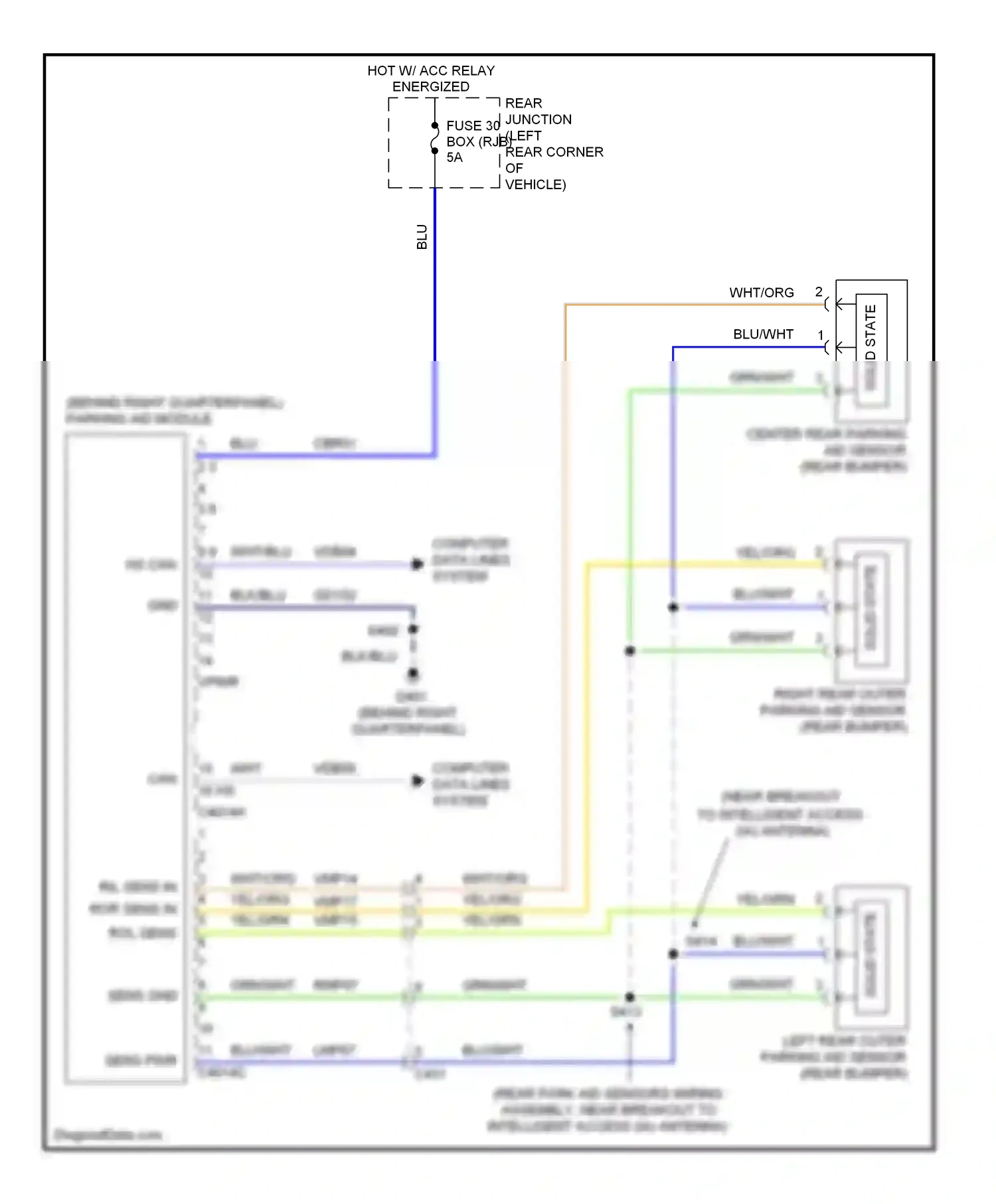 Wiring diagram wht/blu for Ford Focus III (2011-2015) (56 of 88)