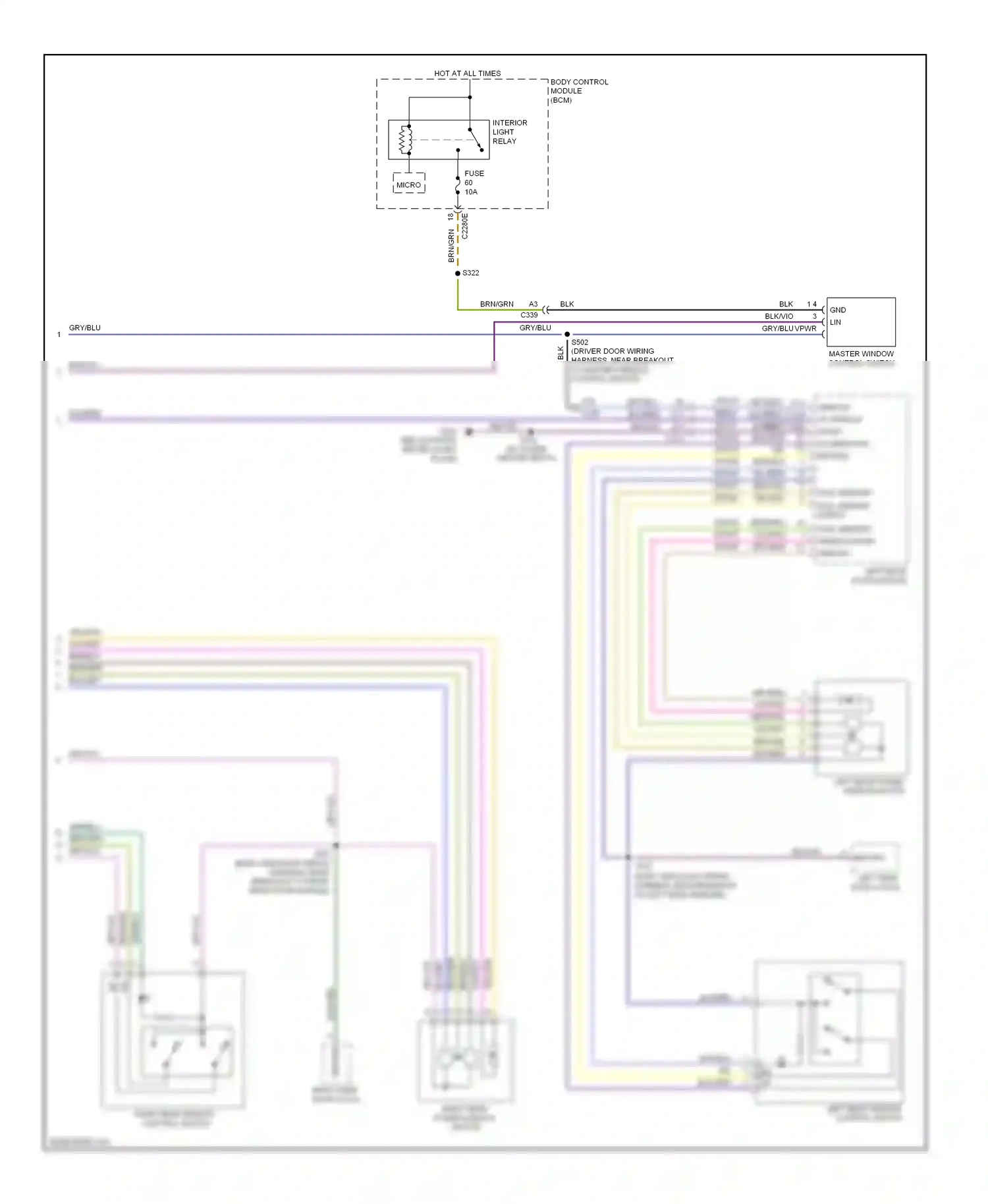 Wiring diagram wht/blu for Ford Focus III (2011-2015) (66 of 88)
