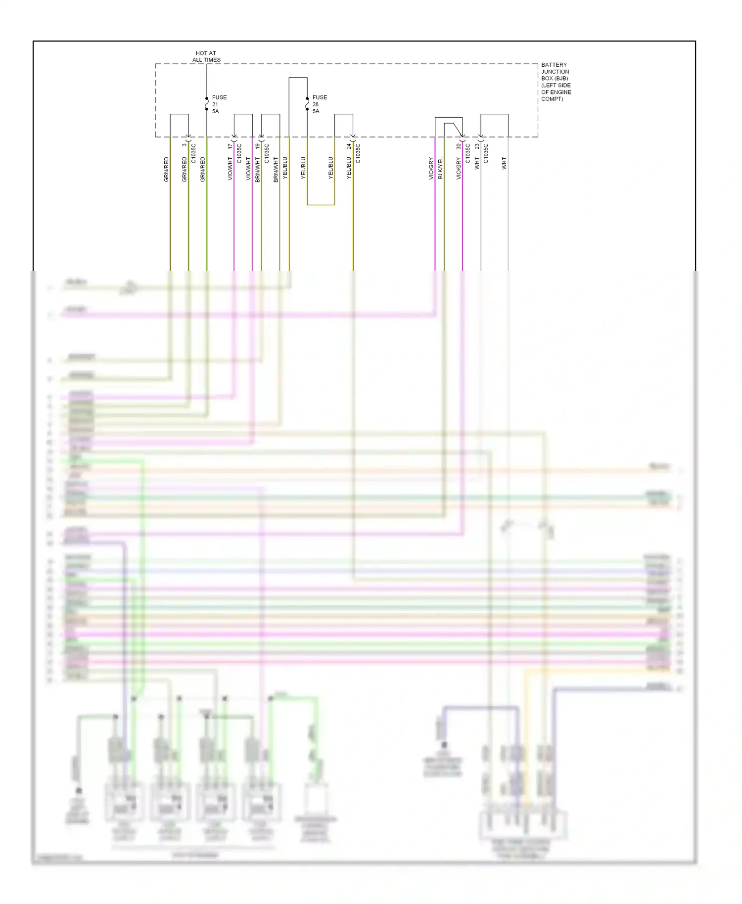 Wiring diagram wht/grn for Ford Focus III (2011-2015) (9 of 41)