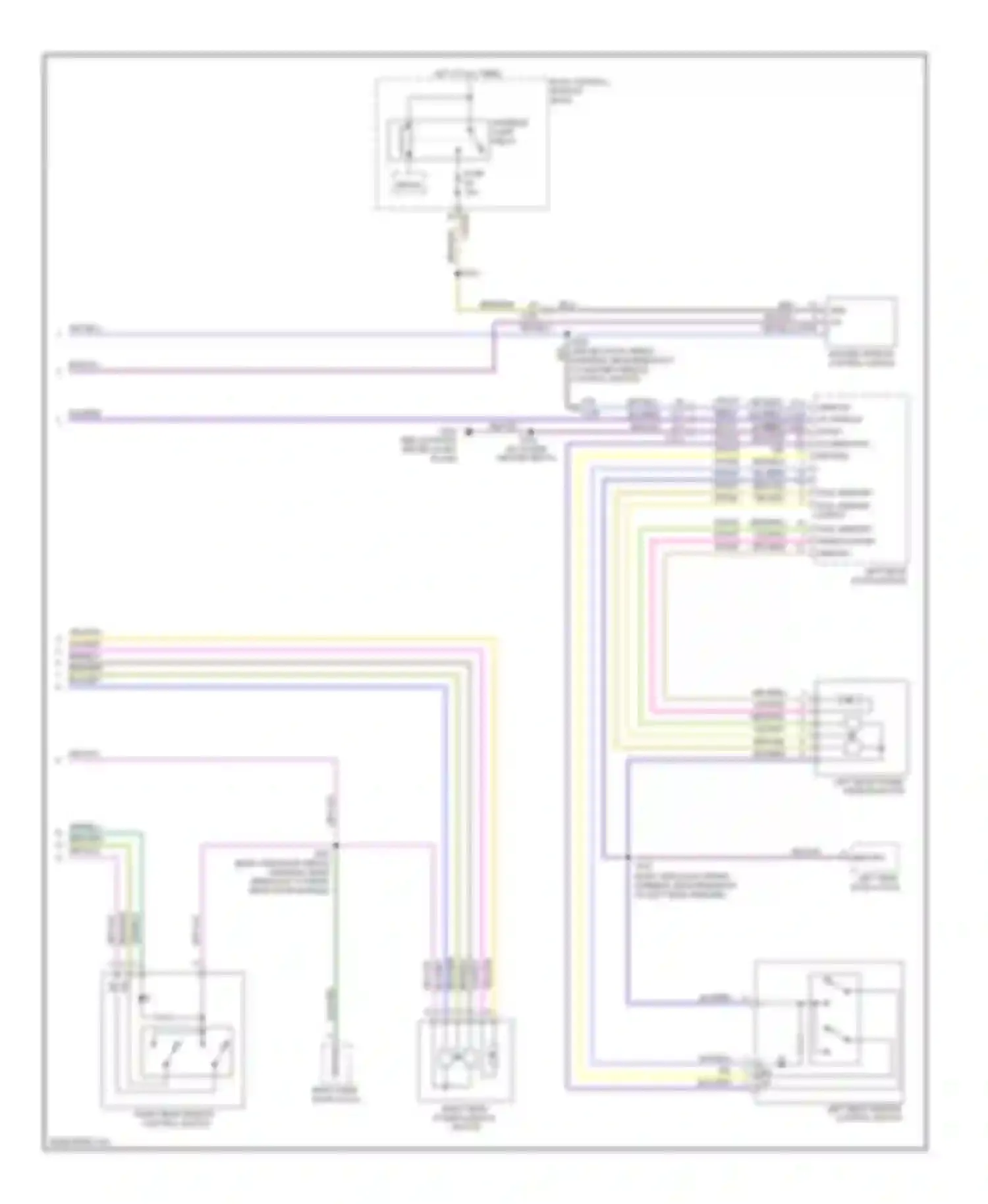 Wiring diagram window down window up for Ford Focus III (2011-2015) (1 of 1)