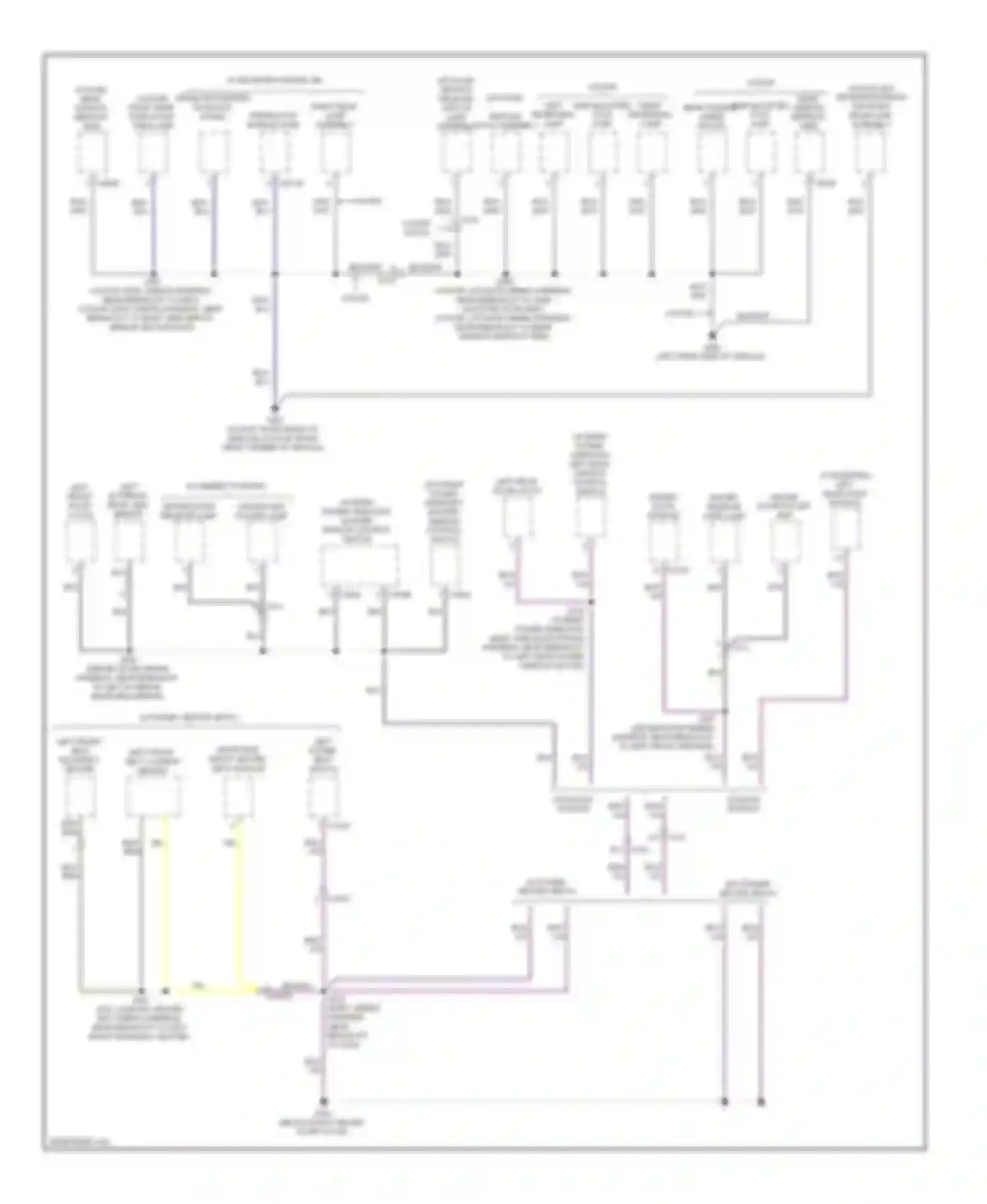 Wiring diagram w/o door module for Ford Focus III (2011-2015) (4 of 4)