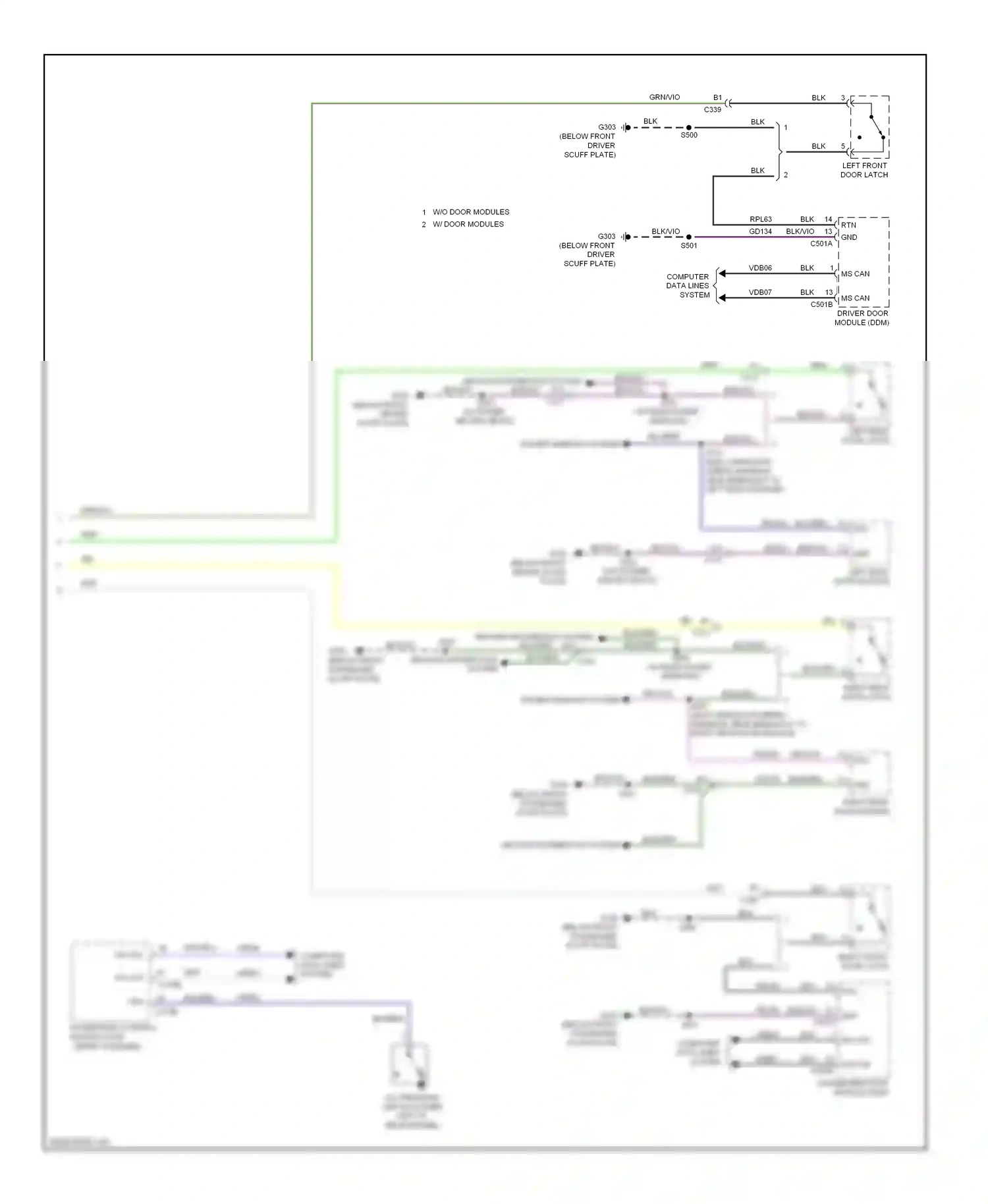 Wiring diagram yel for Ford Focus III (2011-2015) (93 of 96)