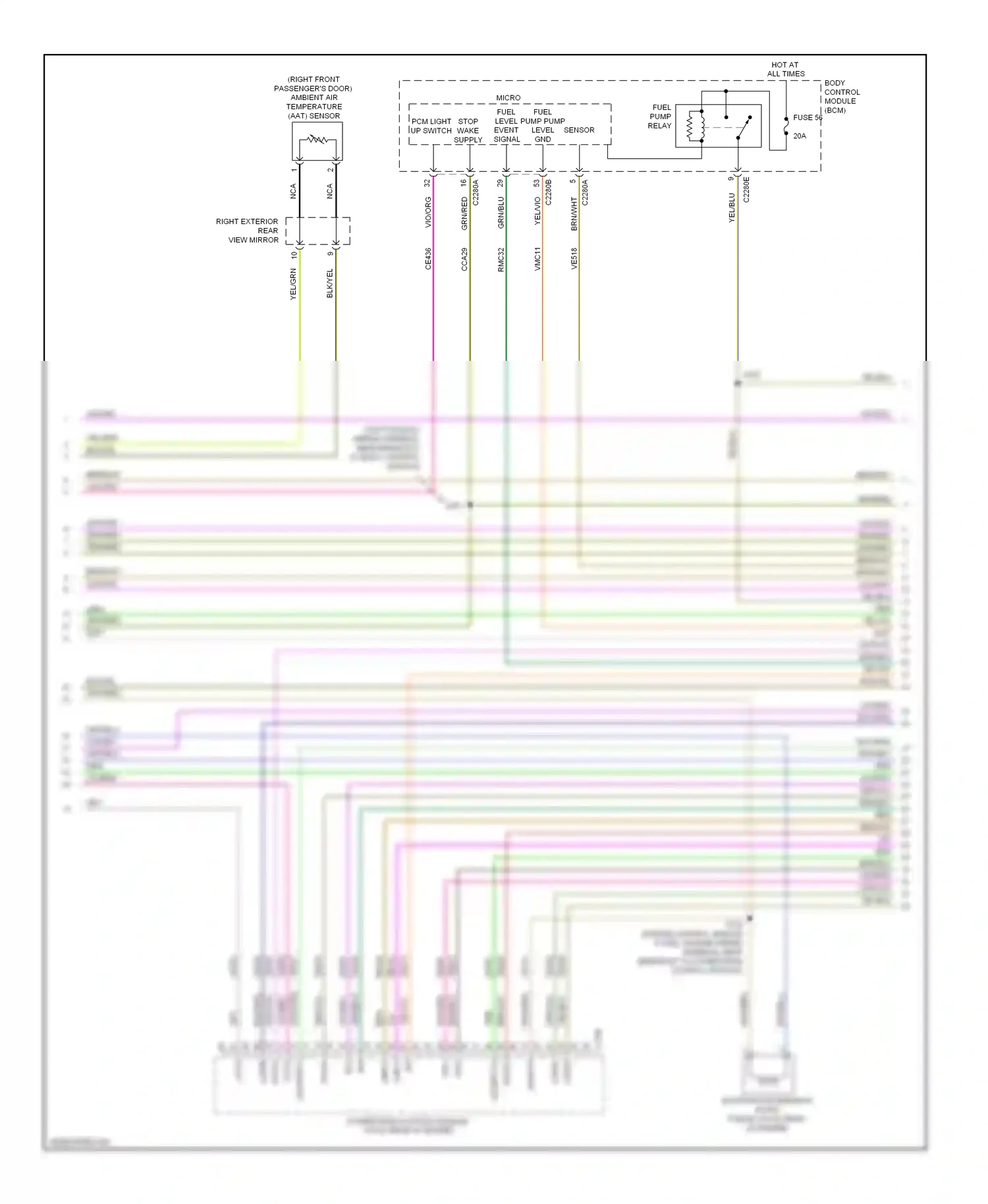 Wiring diagram yel/grn for Ford Focus III (2011-2015) (10 of 31)