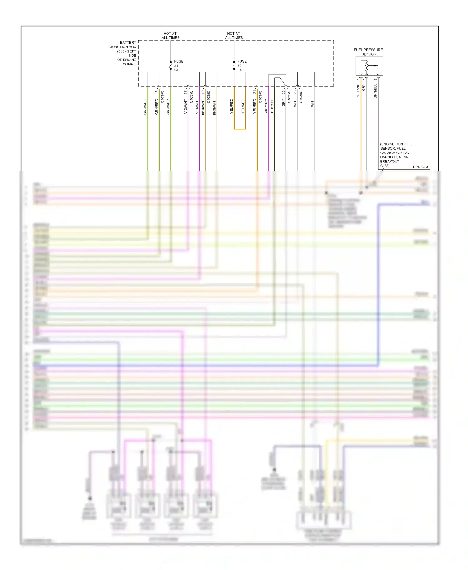 Wiring diagram yel/vio for Ford Focus III (2011-2015) (25 of 58)