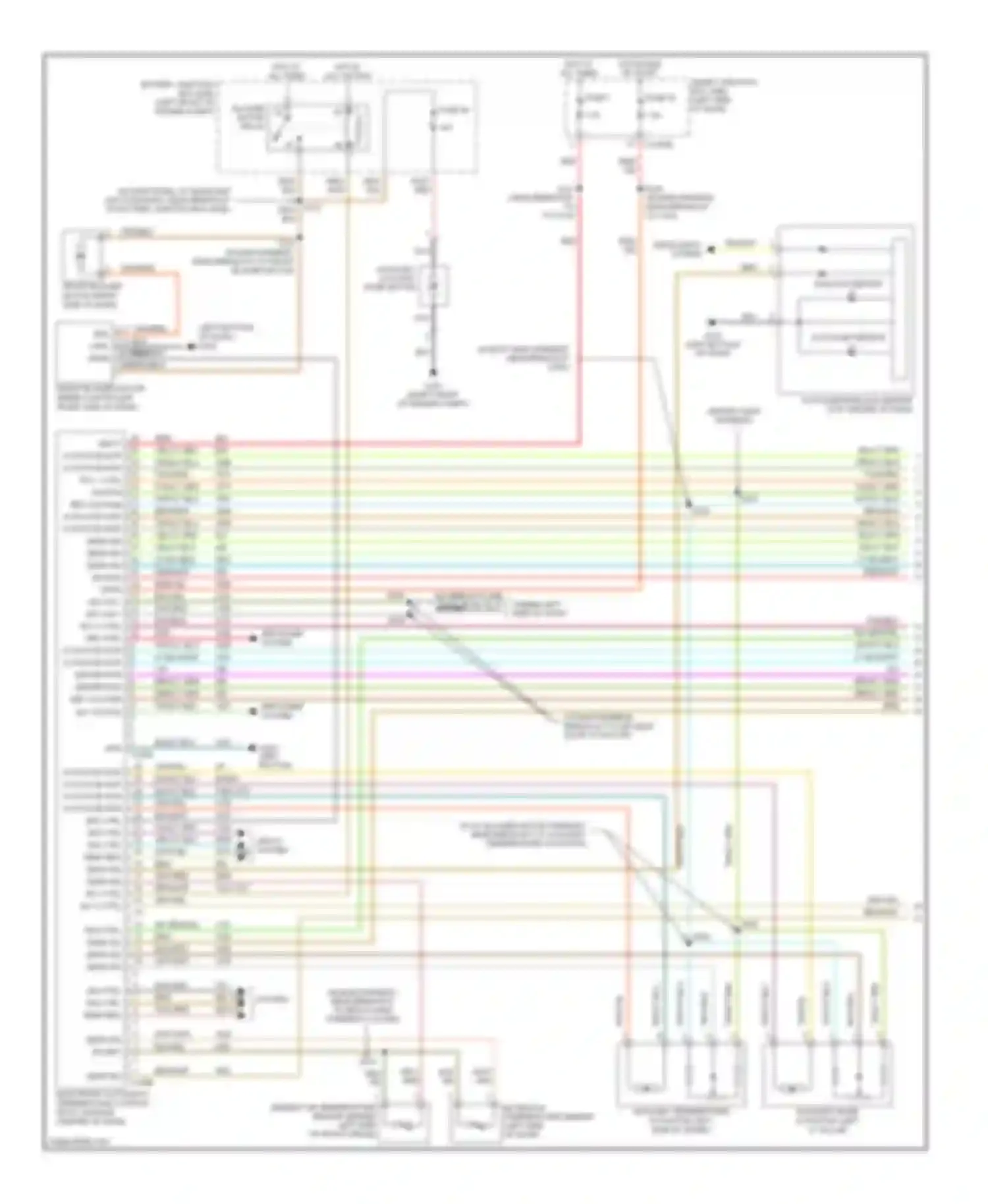 Freestyle Ford I (2004-2009): Automatic a/c circuit, with auxiliary climate control (1 of 3)
