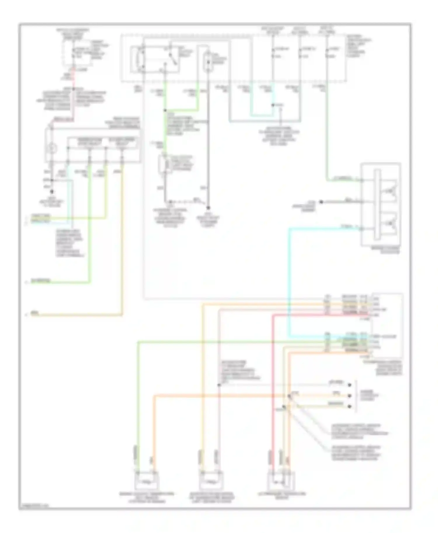 Freestyle Ford I (2004-2009): Automatic a/c circuit, with auxiliary climate control (3 of 3)