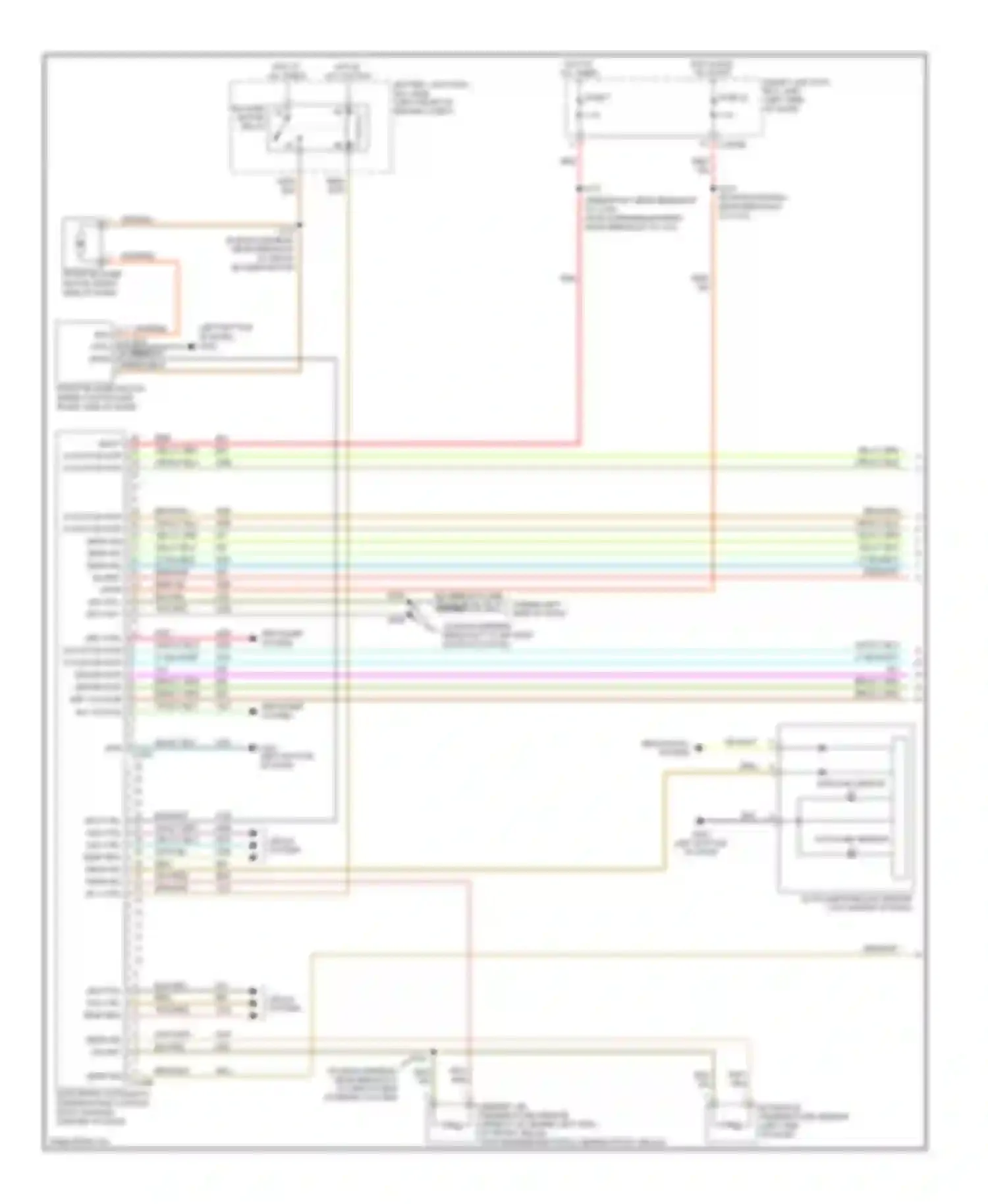 Freestyle Ford I (2004-2009): Automatic a/c circuit, without auxiliary climate control (1 of 3)