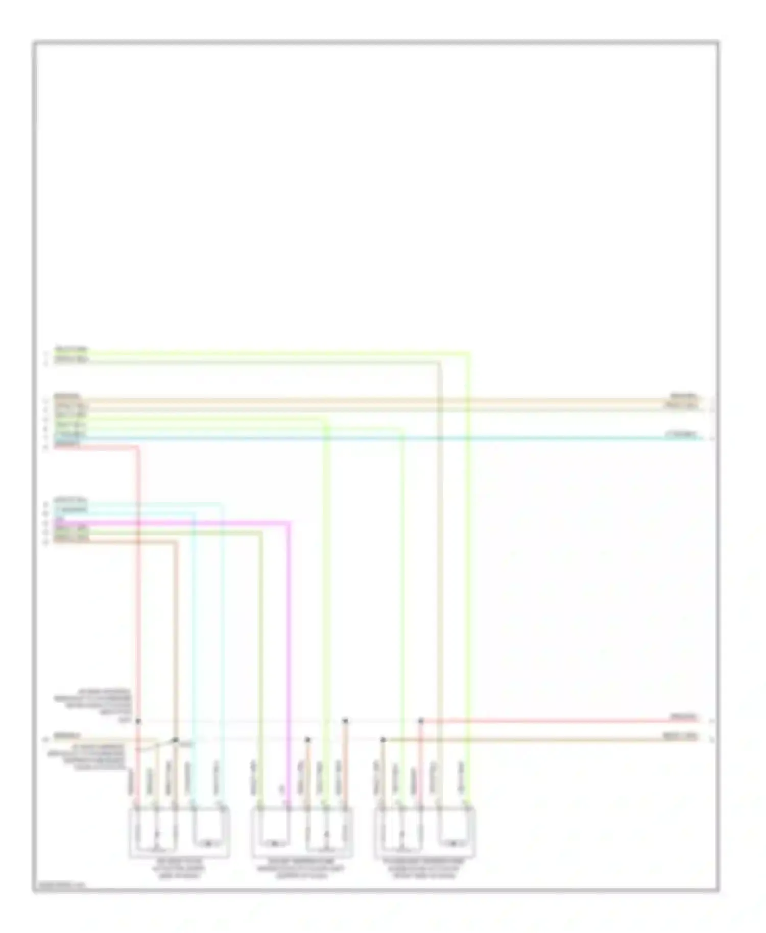 Freestyle Ford I (2004-2009): Automatic a/c circuit, without auxiliary climate control (2 of 3)